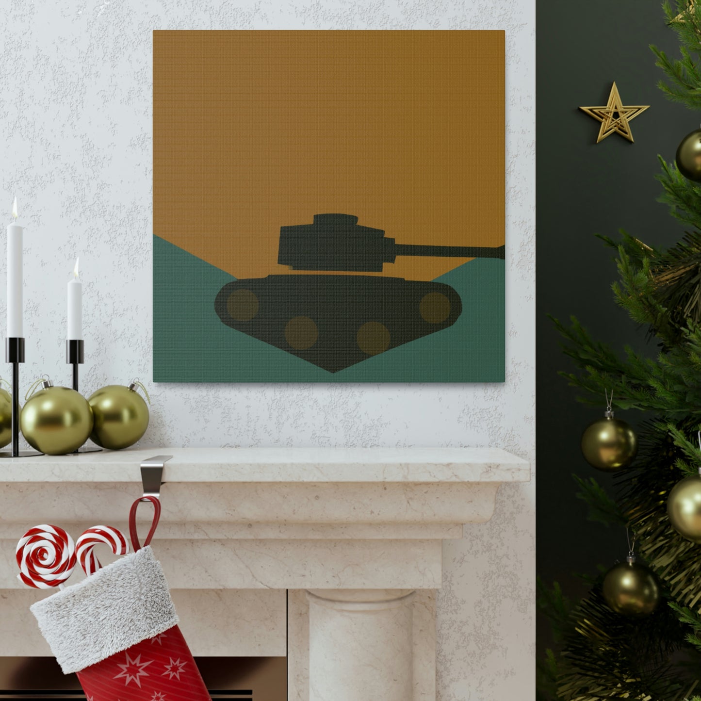 "Tank Turret Simplicity" - Canvas