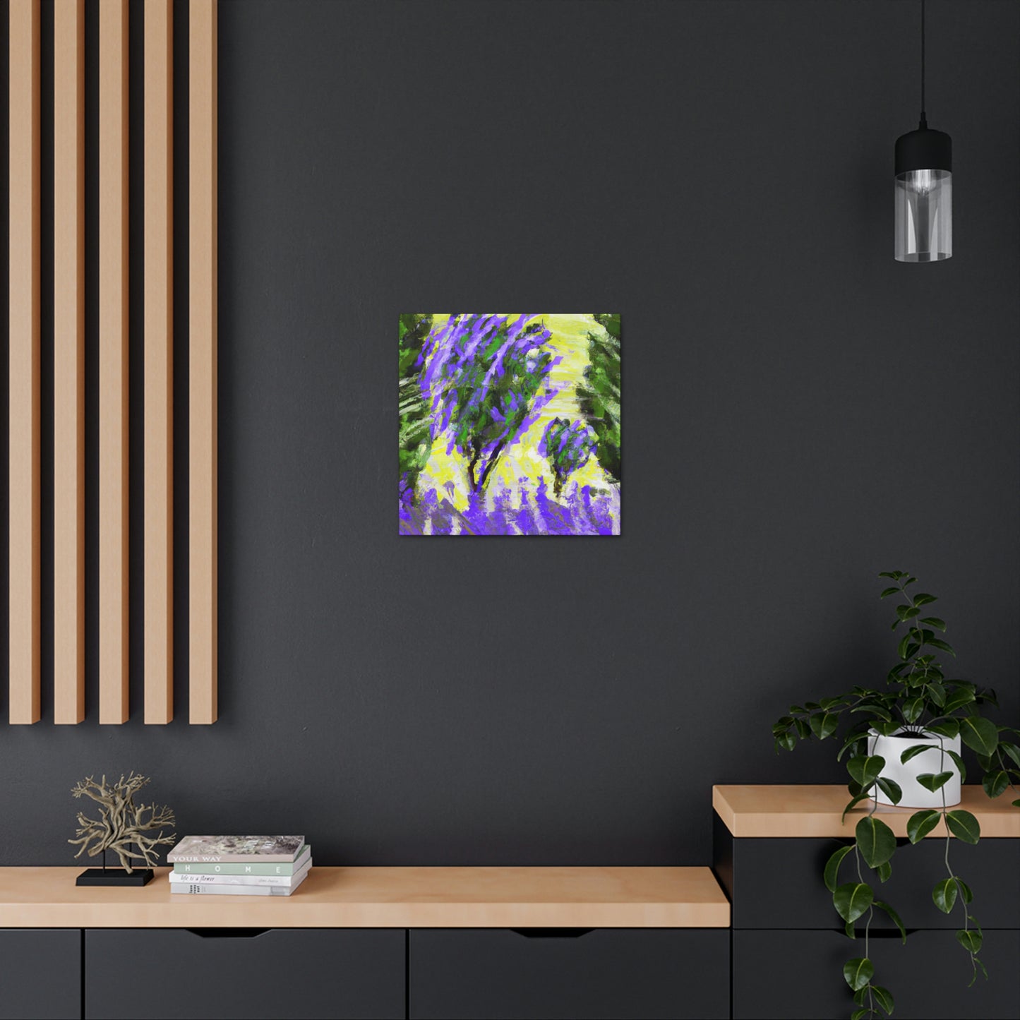 "Lavender's Abstractionist Hues" - Canvas