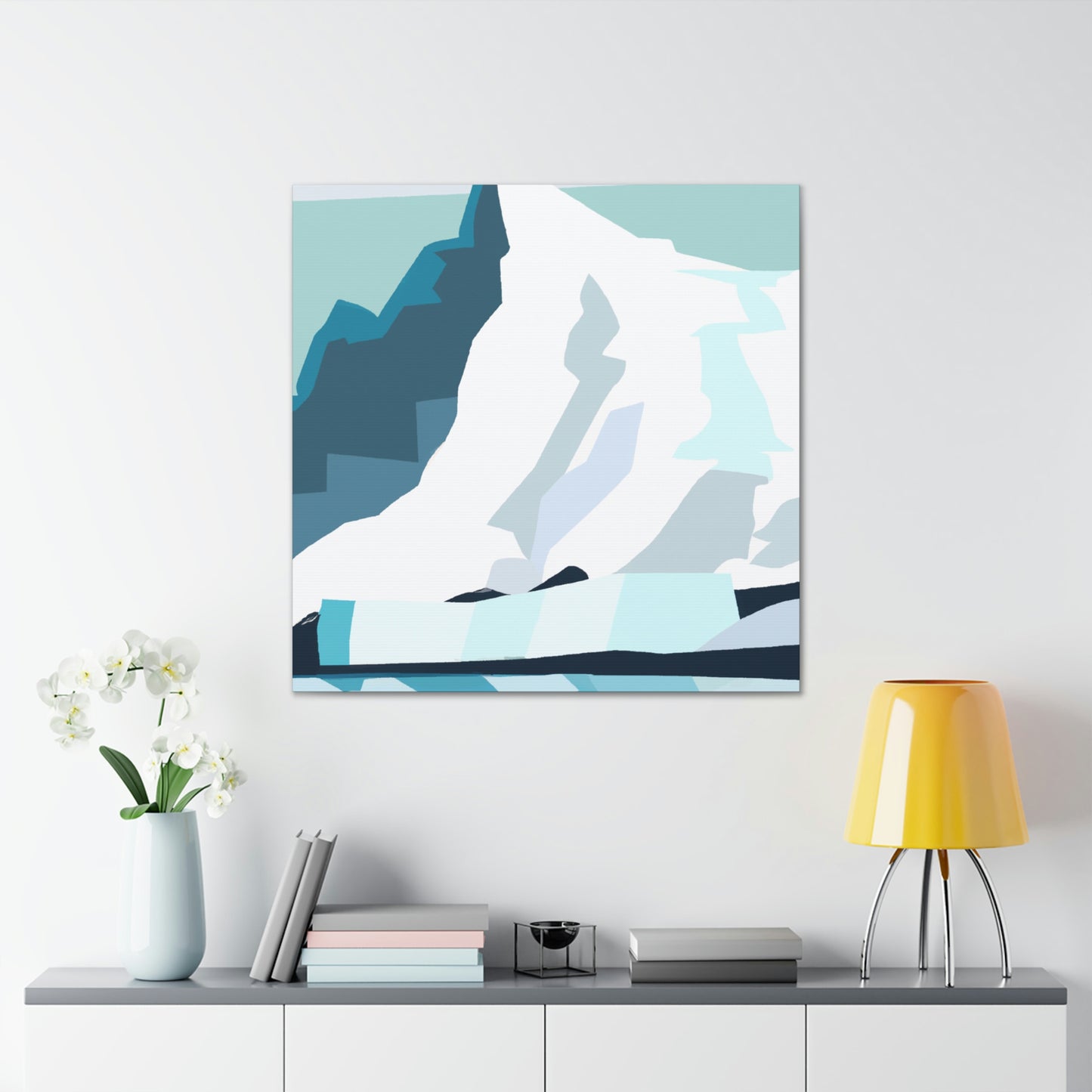 Glacial Minimalism Art - Canvas