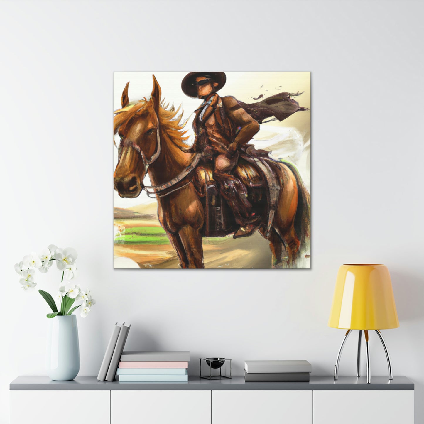 Pony Express Surrealism - Canvas