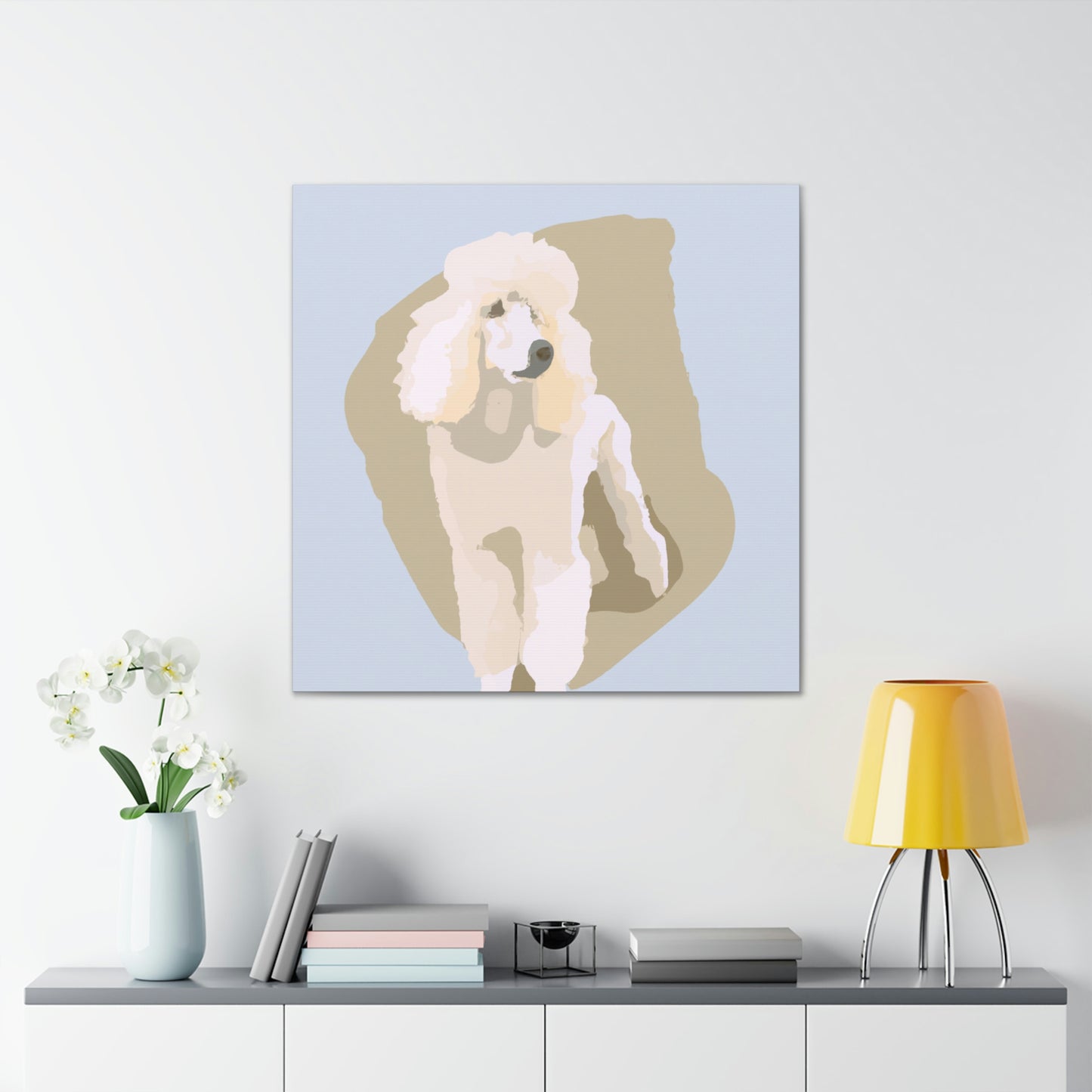 "Poodle in Minimalism" - Canvas