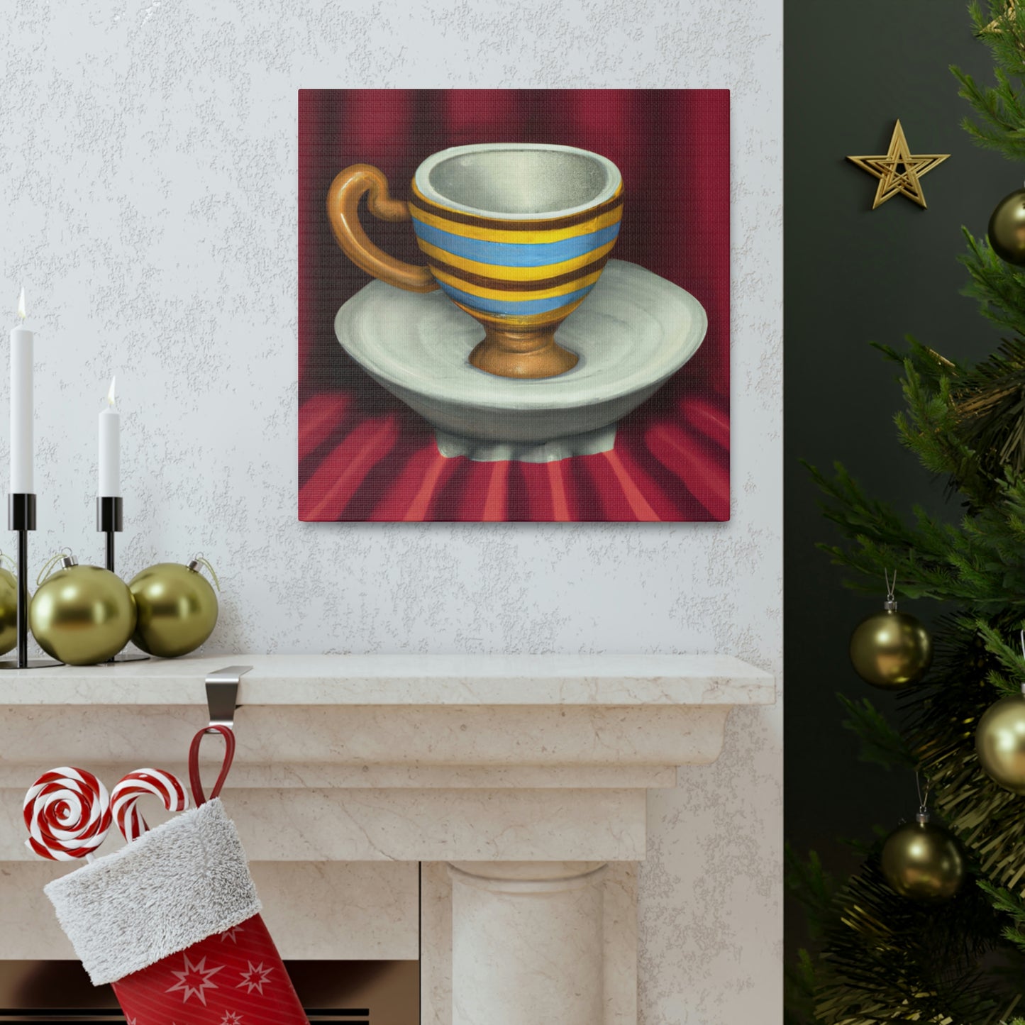 Coffee Cup Neoclassicism - Canvas