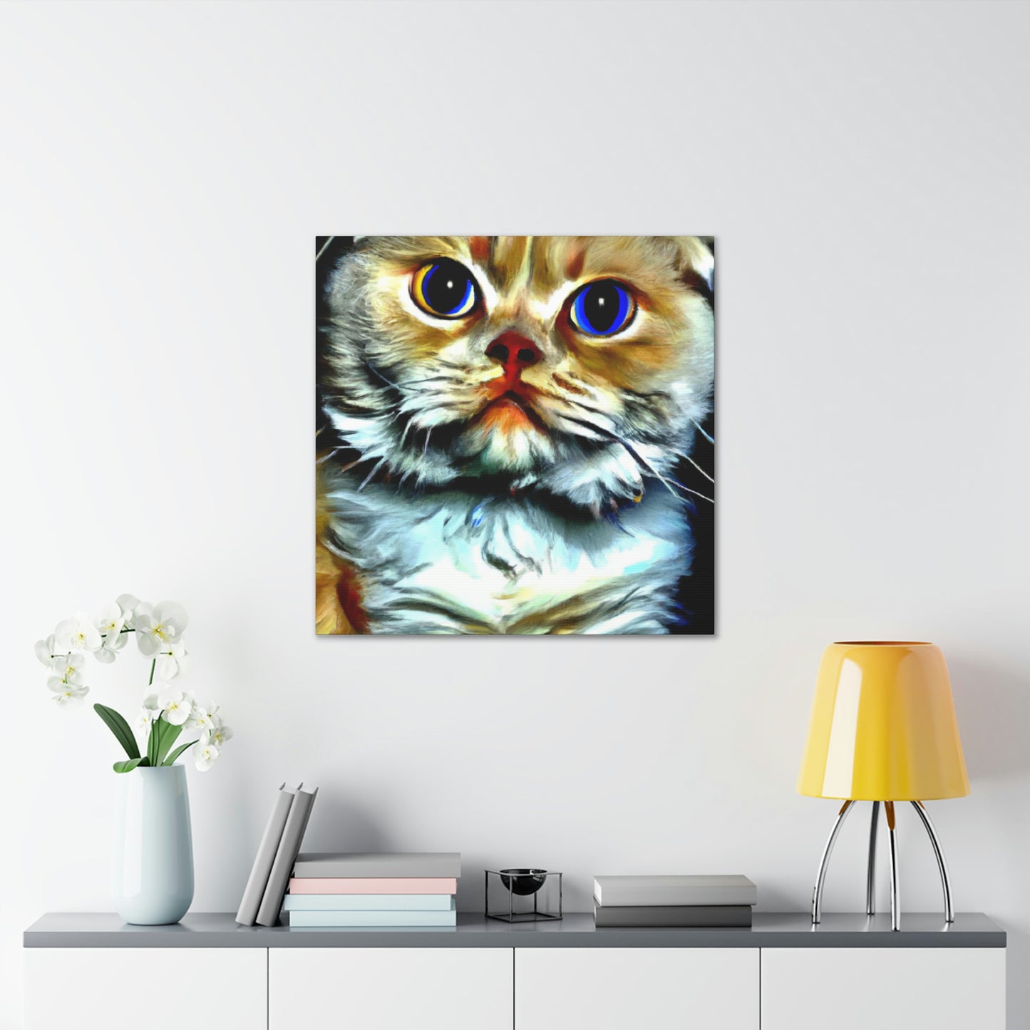 Feline Furry Enchantment - Canvas