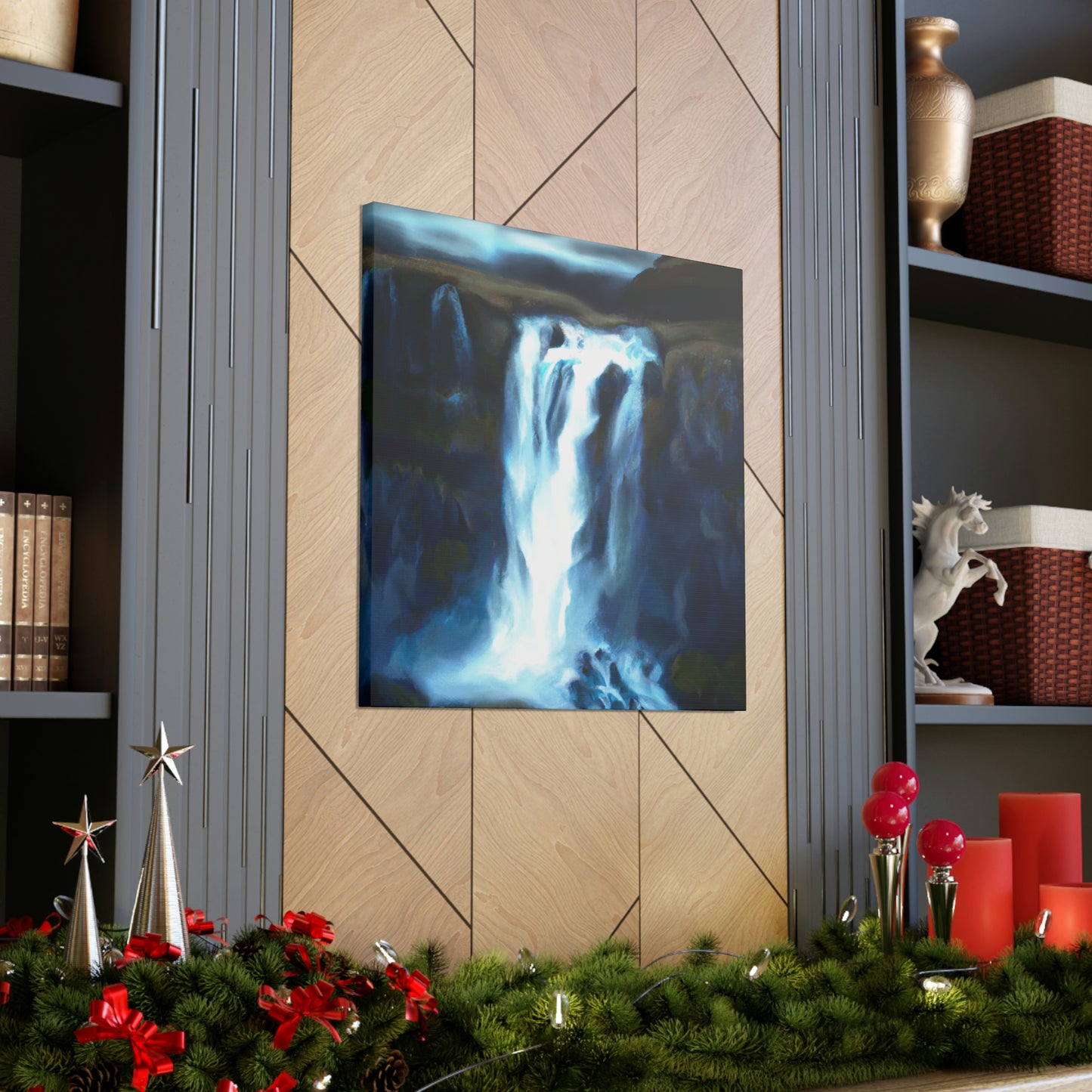 "Falling Water's Majesty" - Canvas