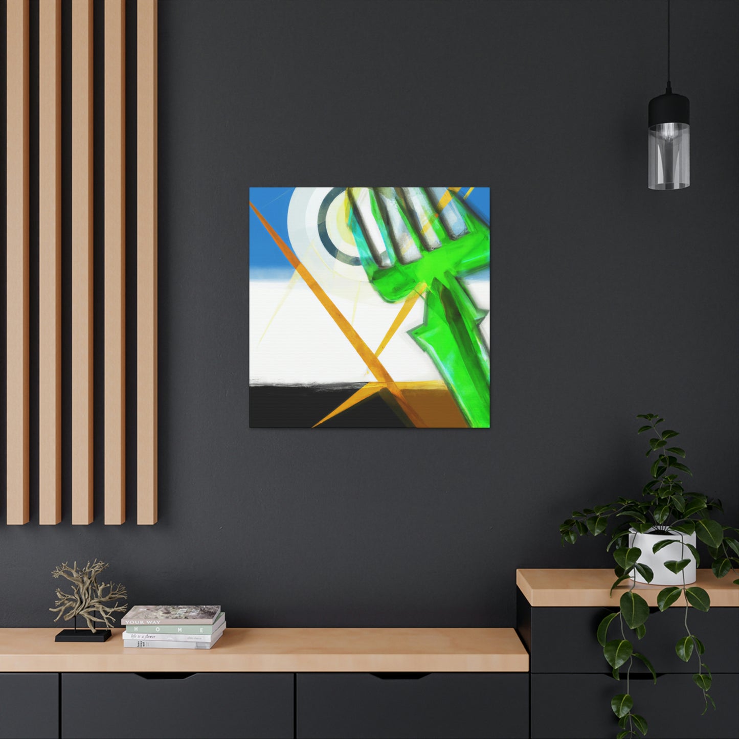 "Pitchfork in Art Deco" - Canvas