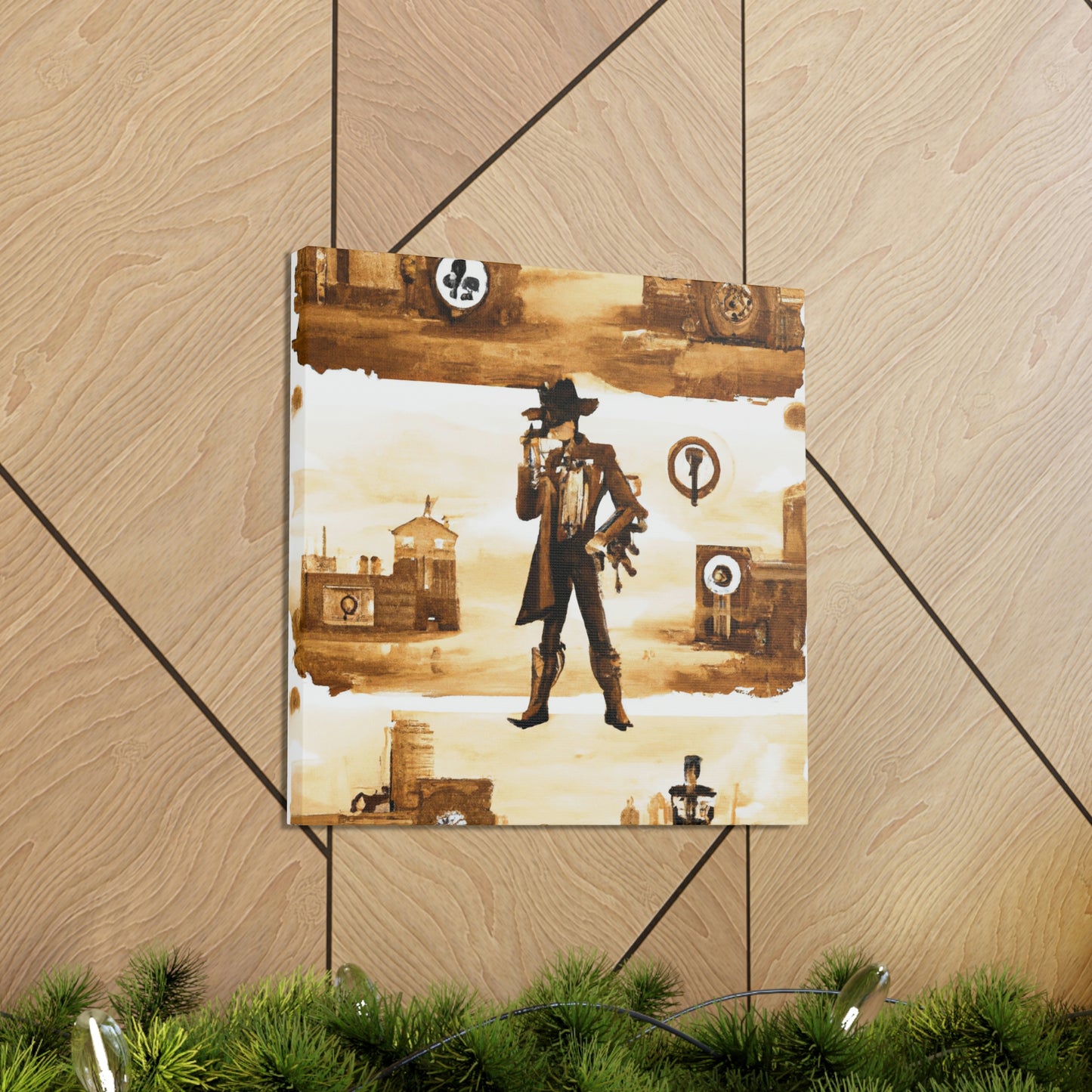 "Steam Town Wild West" - Canvas