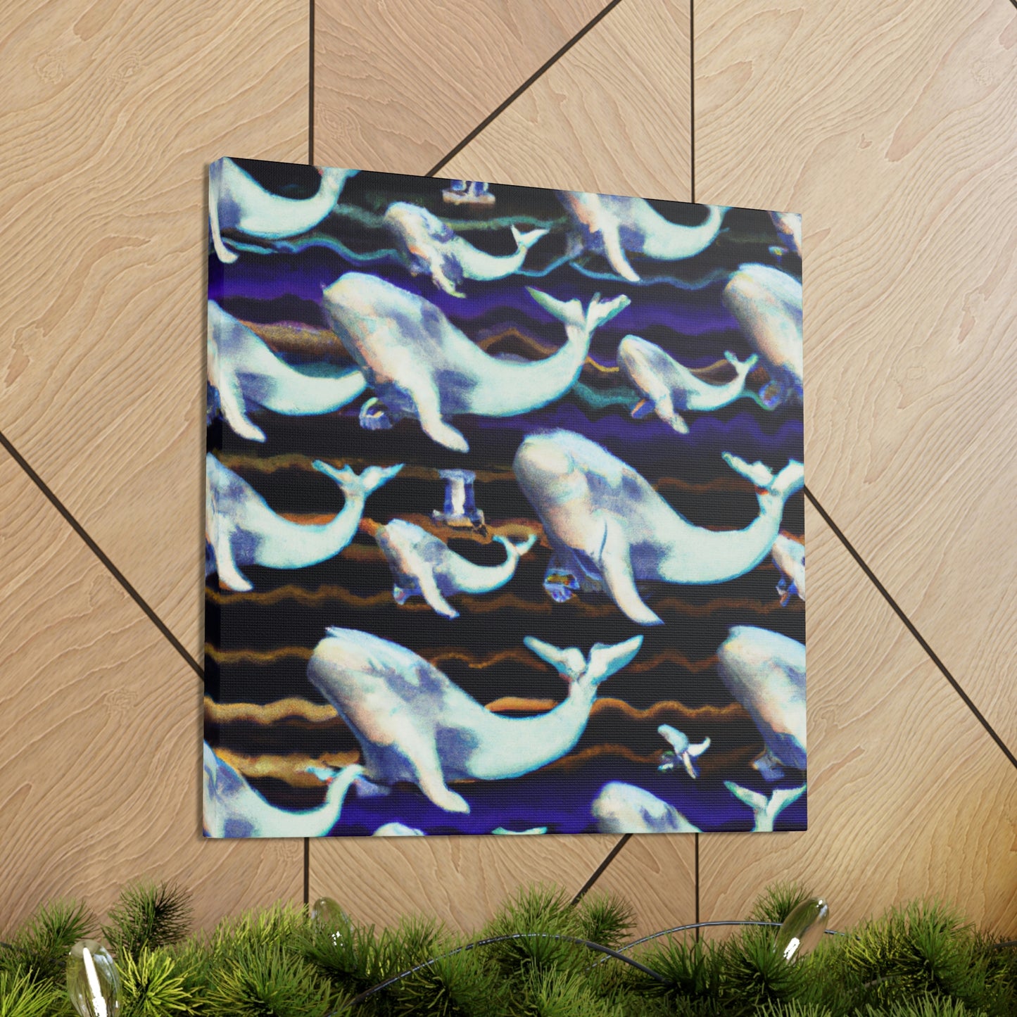 "Whale in the Rapids" - Canvas