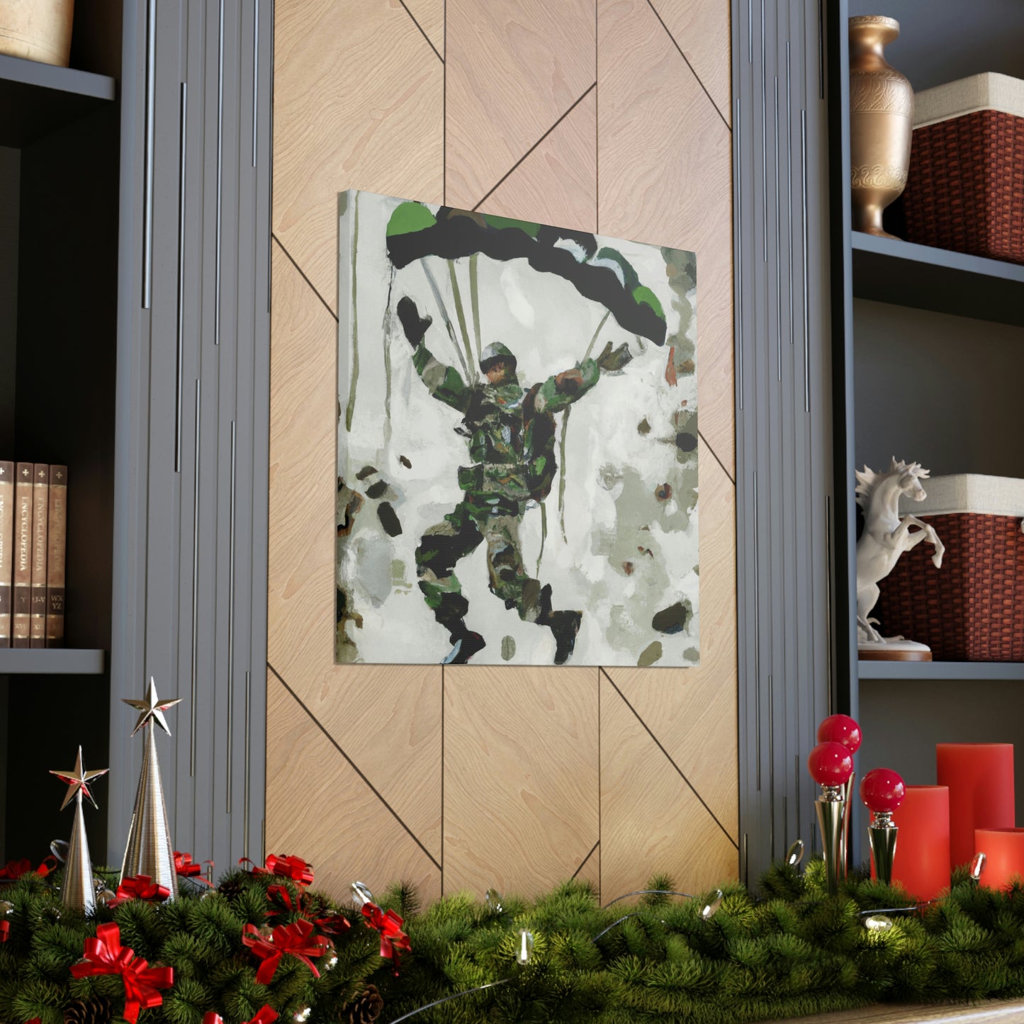 Paratrooper in Flight - Canvas