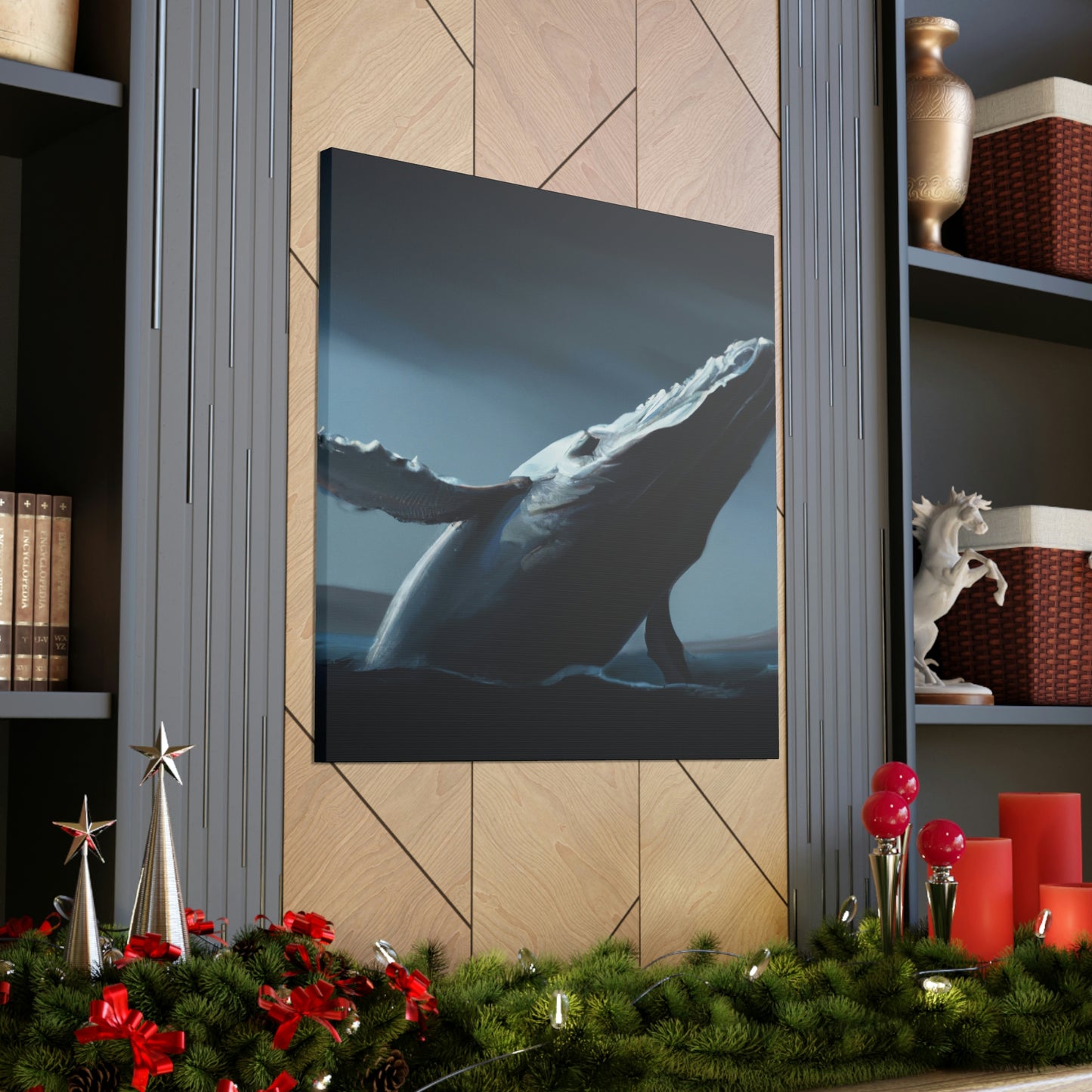 Humpback Whale in Neoclassicism - Canvas