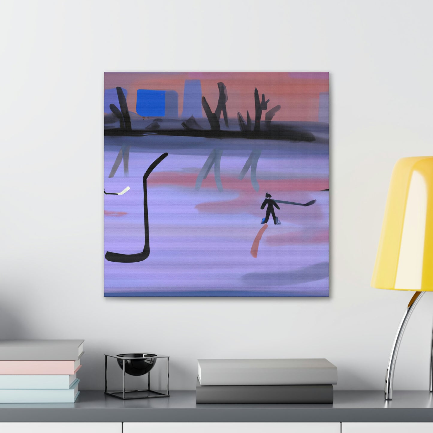 Hockey in Minimalism - Canvas