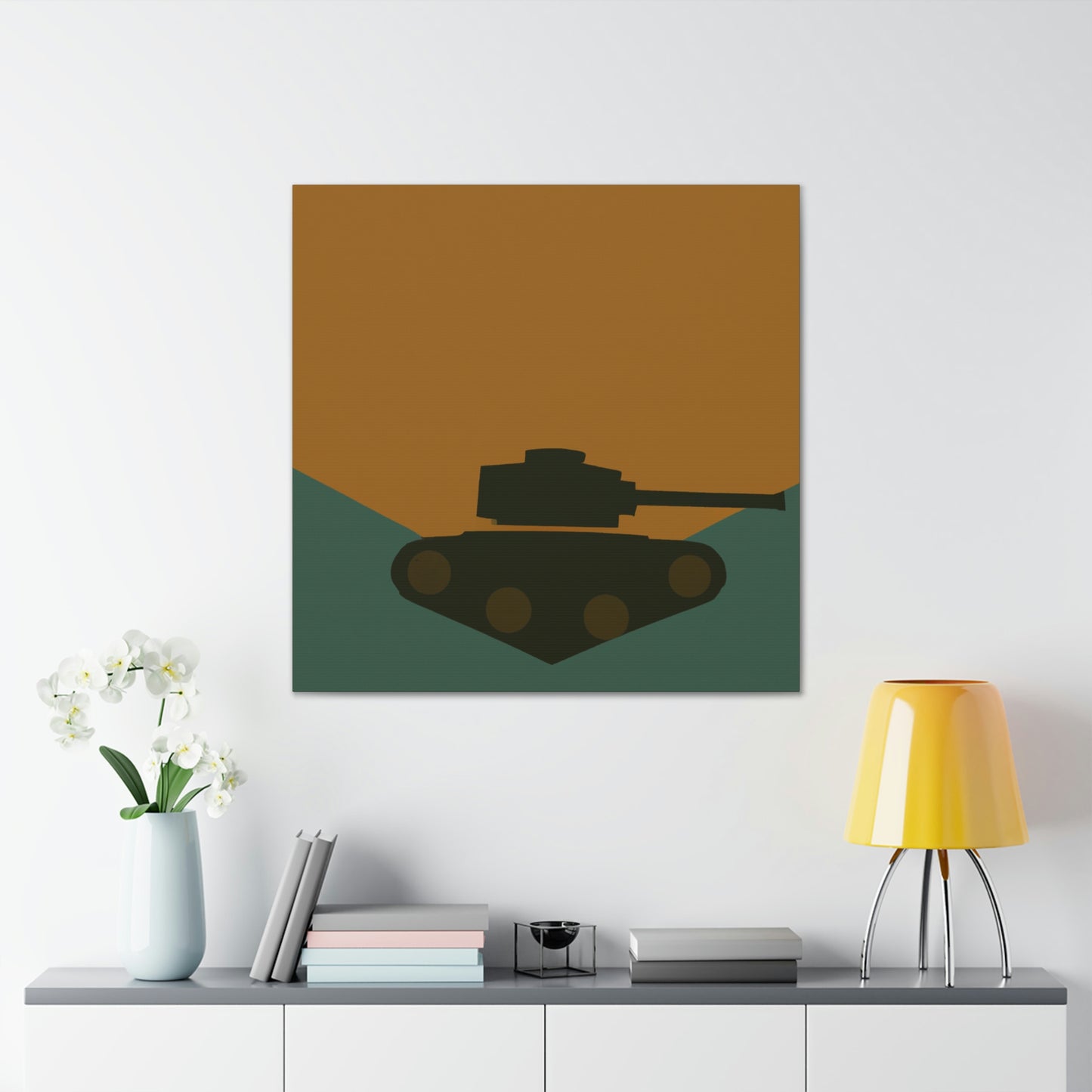 "Tank Turret Simplicity" - Canvas