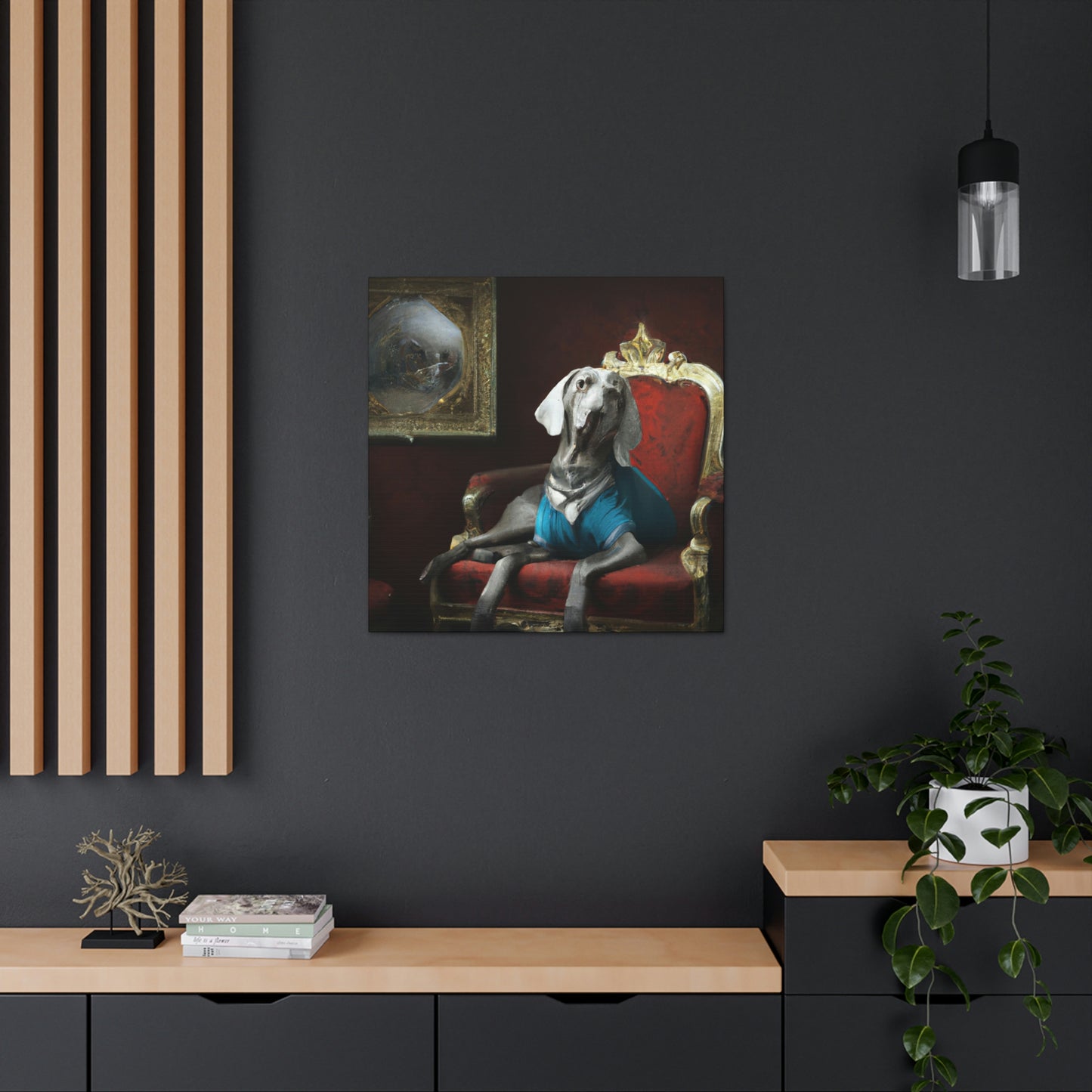 "The Weimaraner Regal" - Canvas