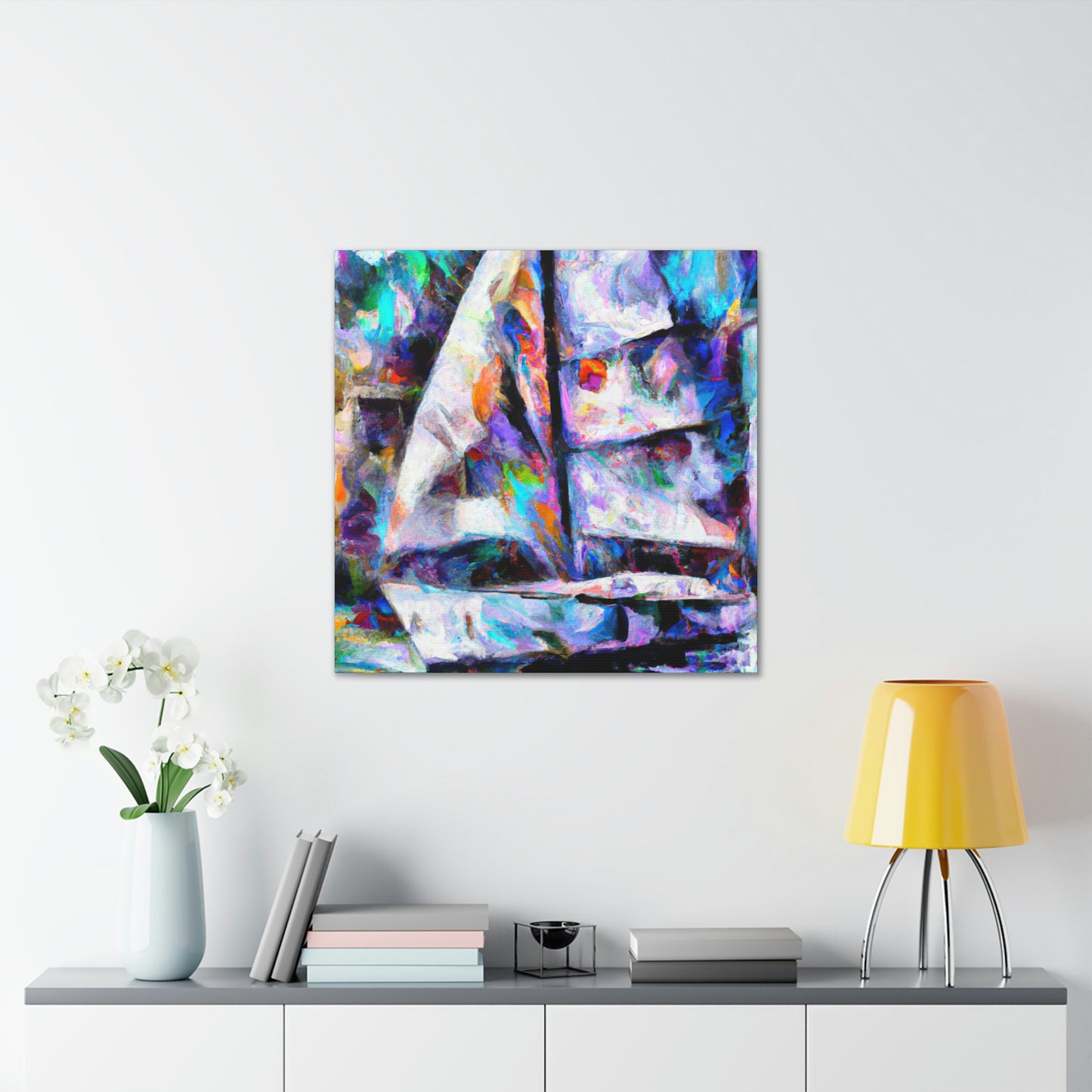 Sailboat in Abstraction - Canvas