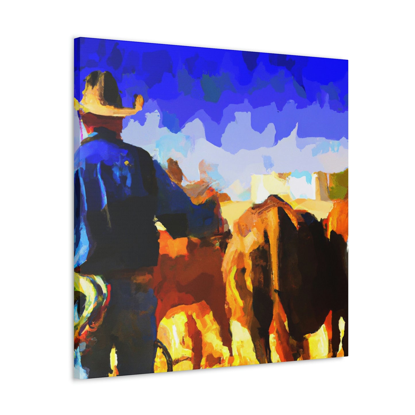 Rural Cattle Triumph - Canvas