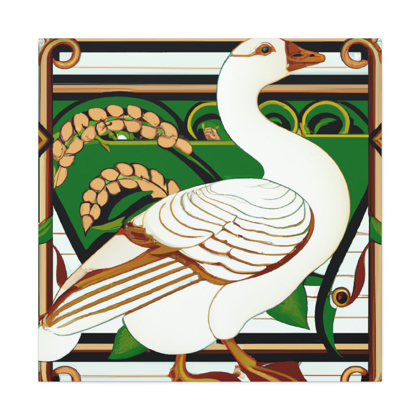 "Goose of Art Nouveau" - Canvas