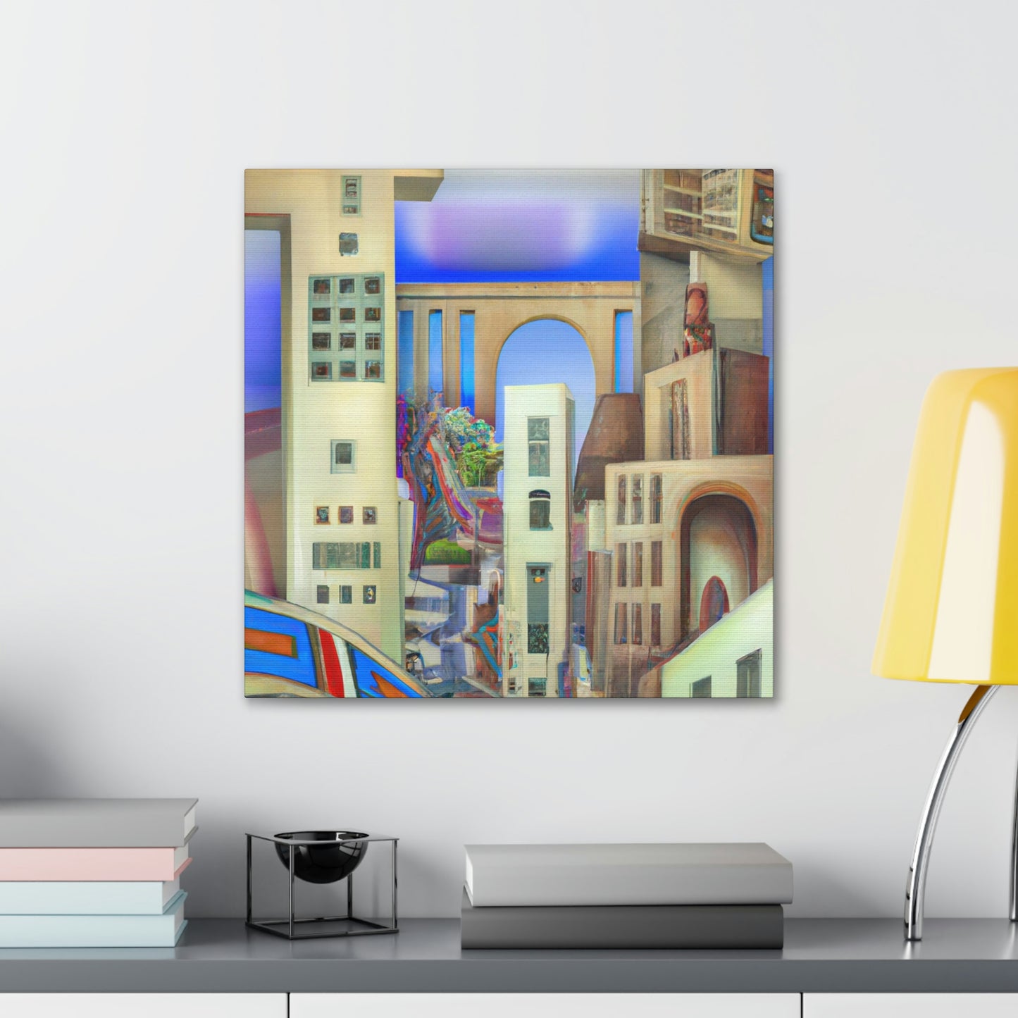 "Art Deco Dreamscape" - Canvas