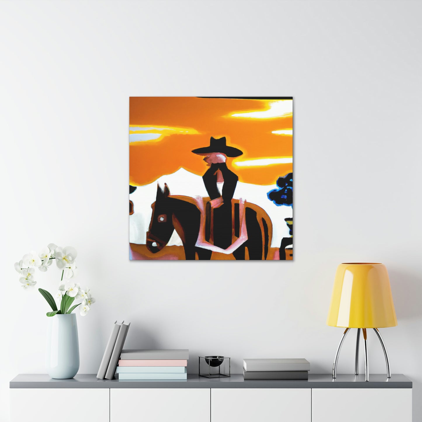 Western Landscape Tapestry - Canvas