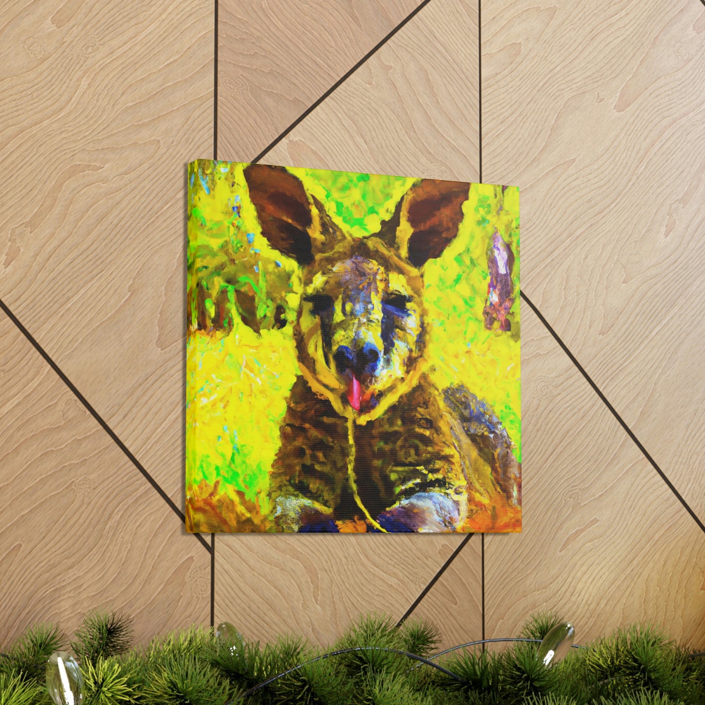 "Wallaby in Pastel Tones" - Canvas