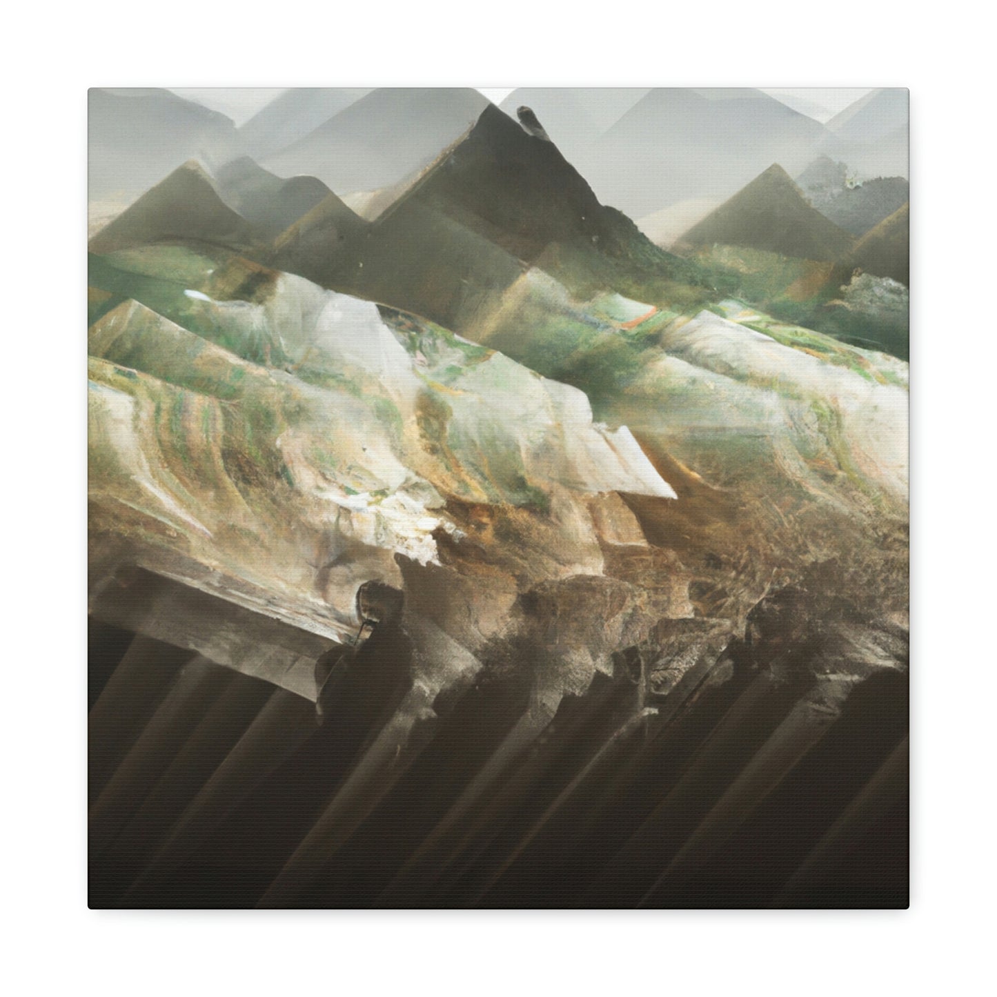 Lofty Mountain Peaks - Canvas