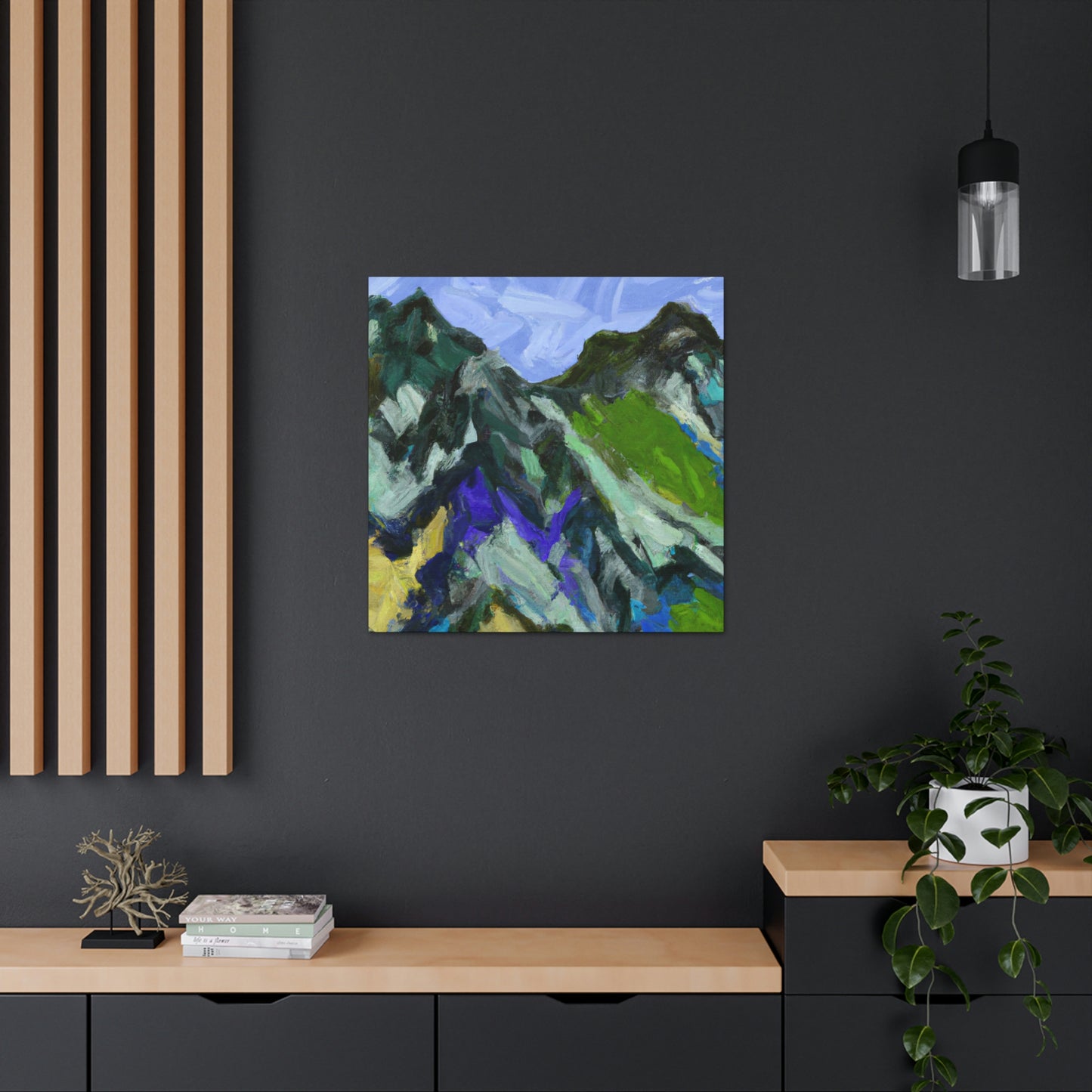 "Mountainous Abstract Vision" - Canvas