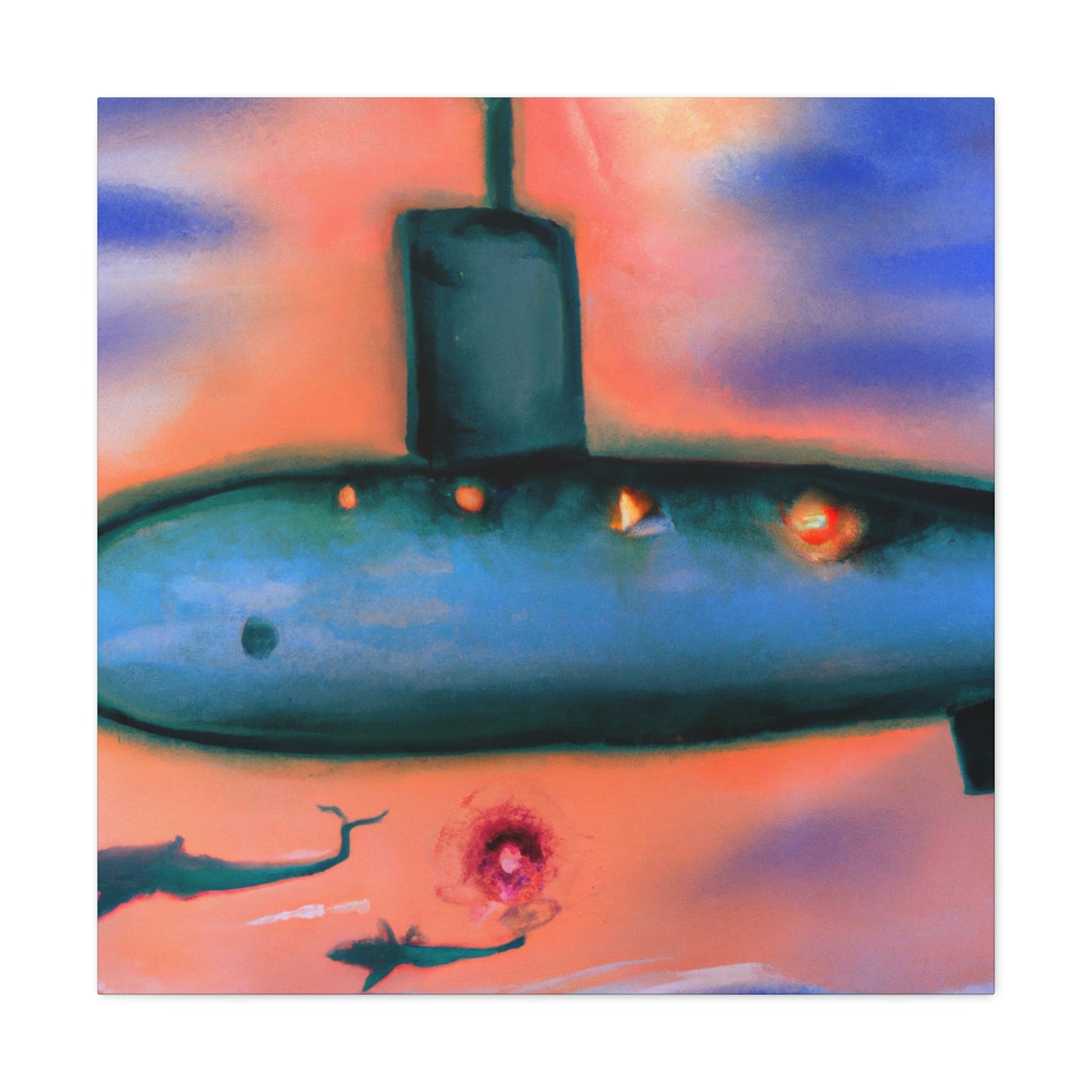 "Submarine in Expressionism" - Canvas