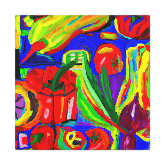 Vegetable Harvest Ablaze - Canvas