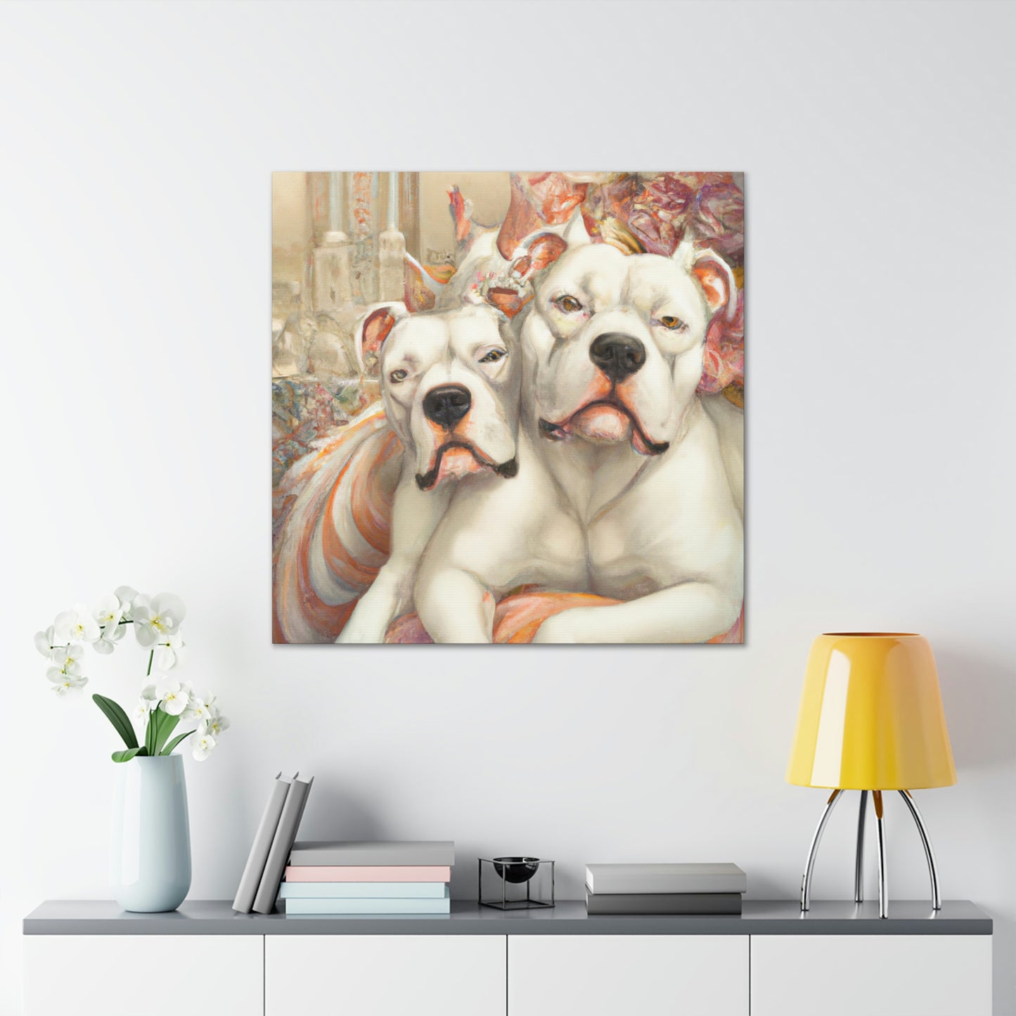 "American Bulldog Glamour". - Canvas