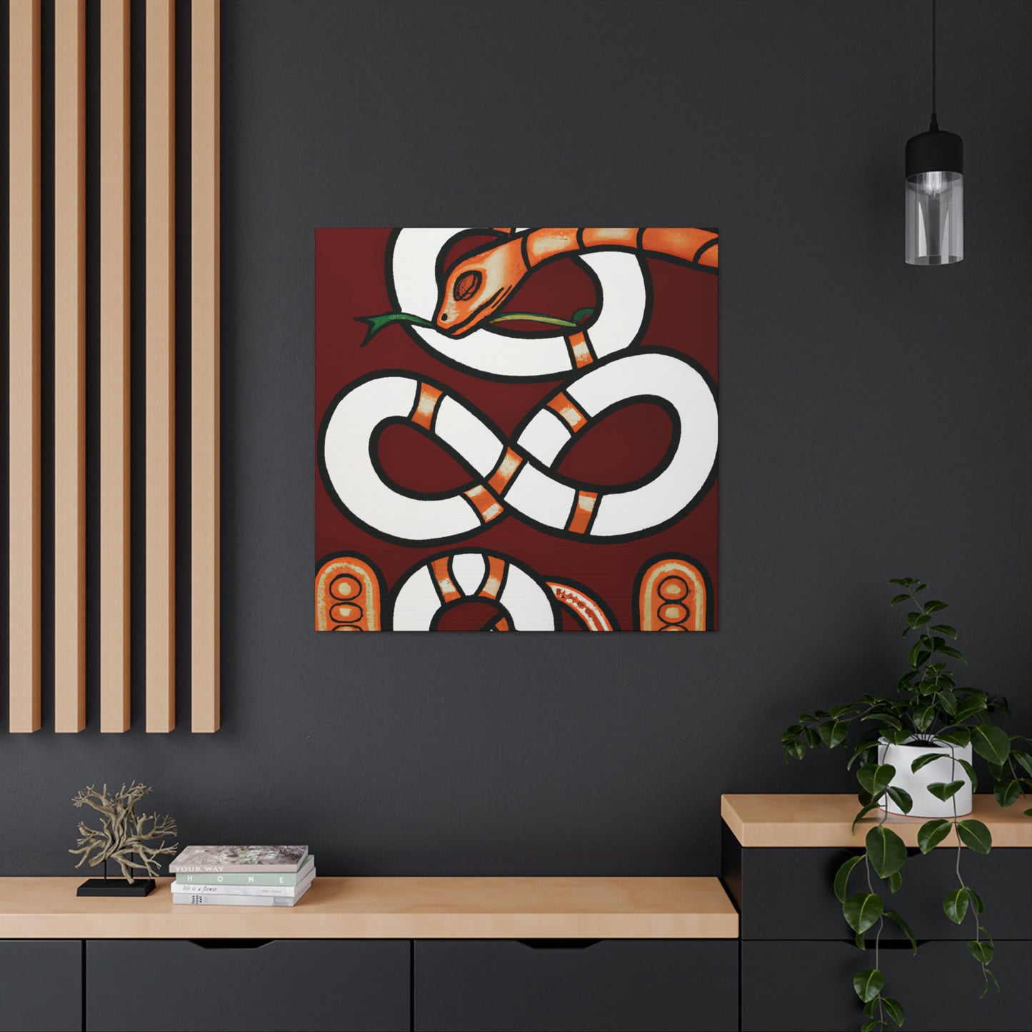 "Slithering Art Deco" - Canvas