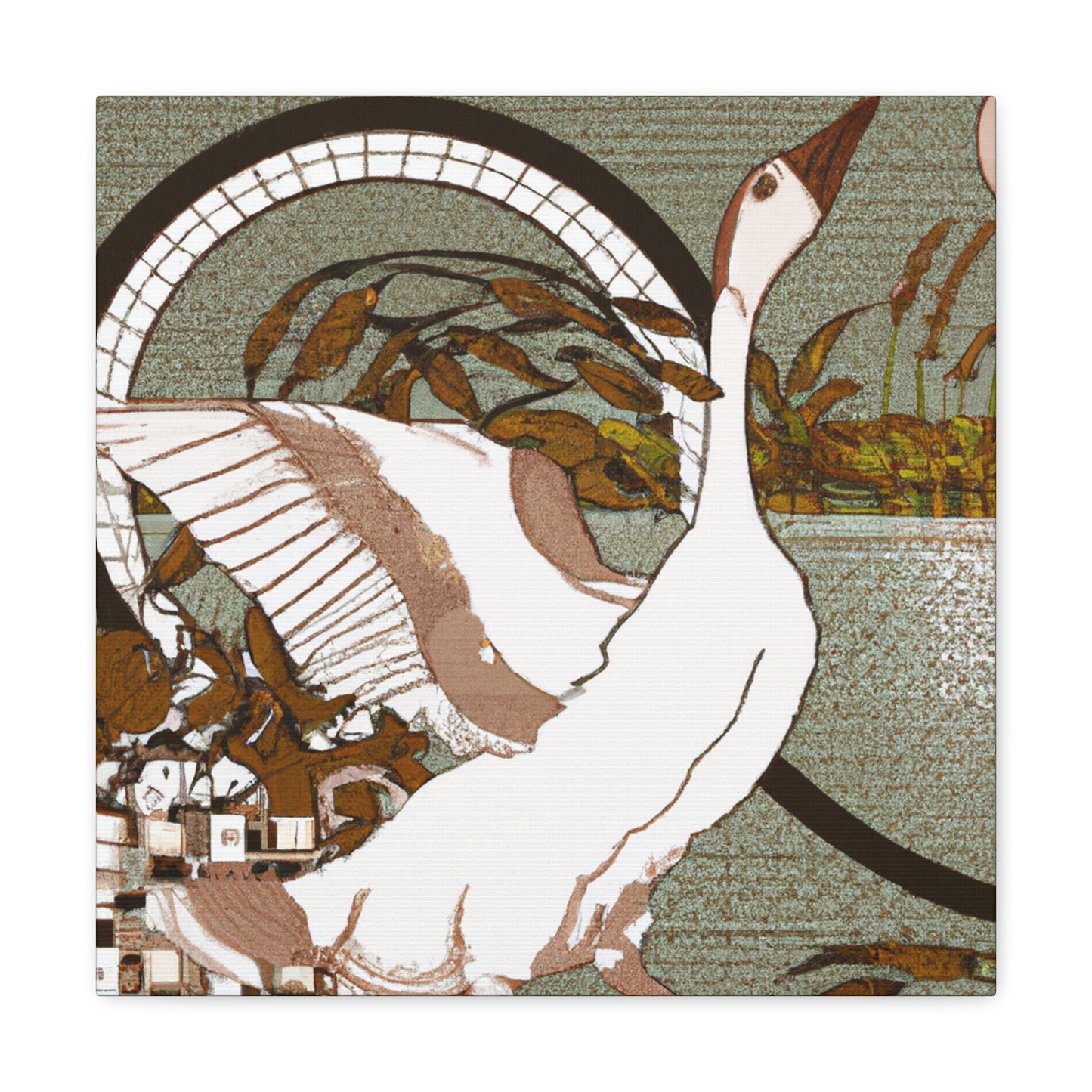 Goose in Art Nouveau - Canvas