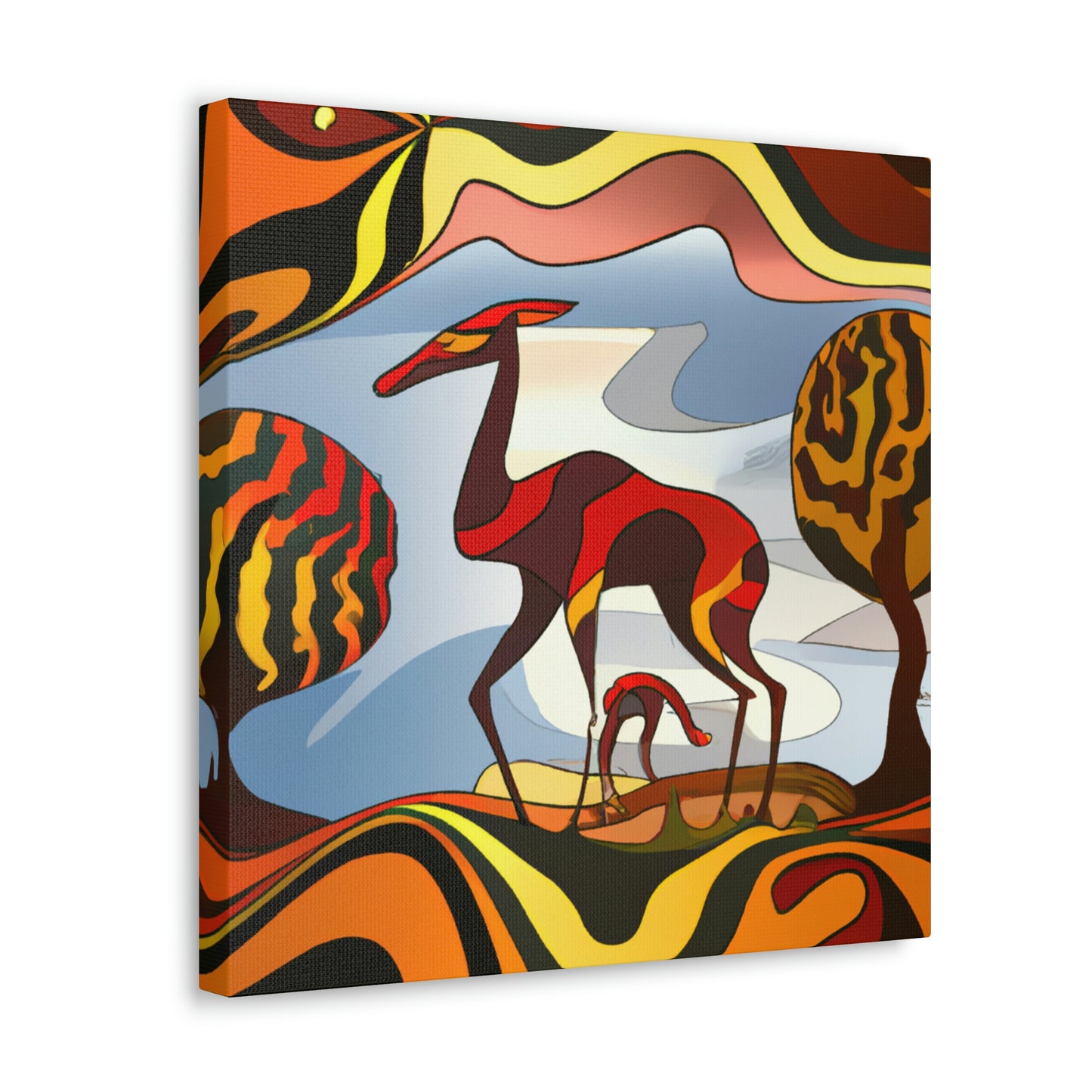 "Antelope in Art Deco" - Canvas