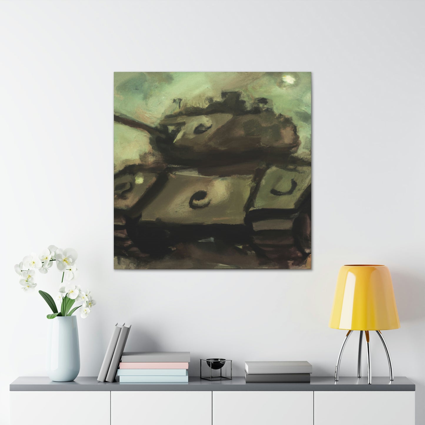 "Turret In Turmoil" - Canvas