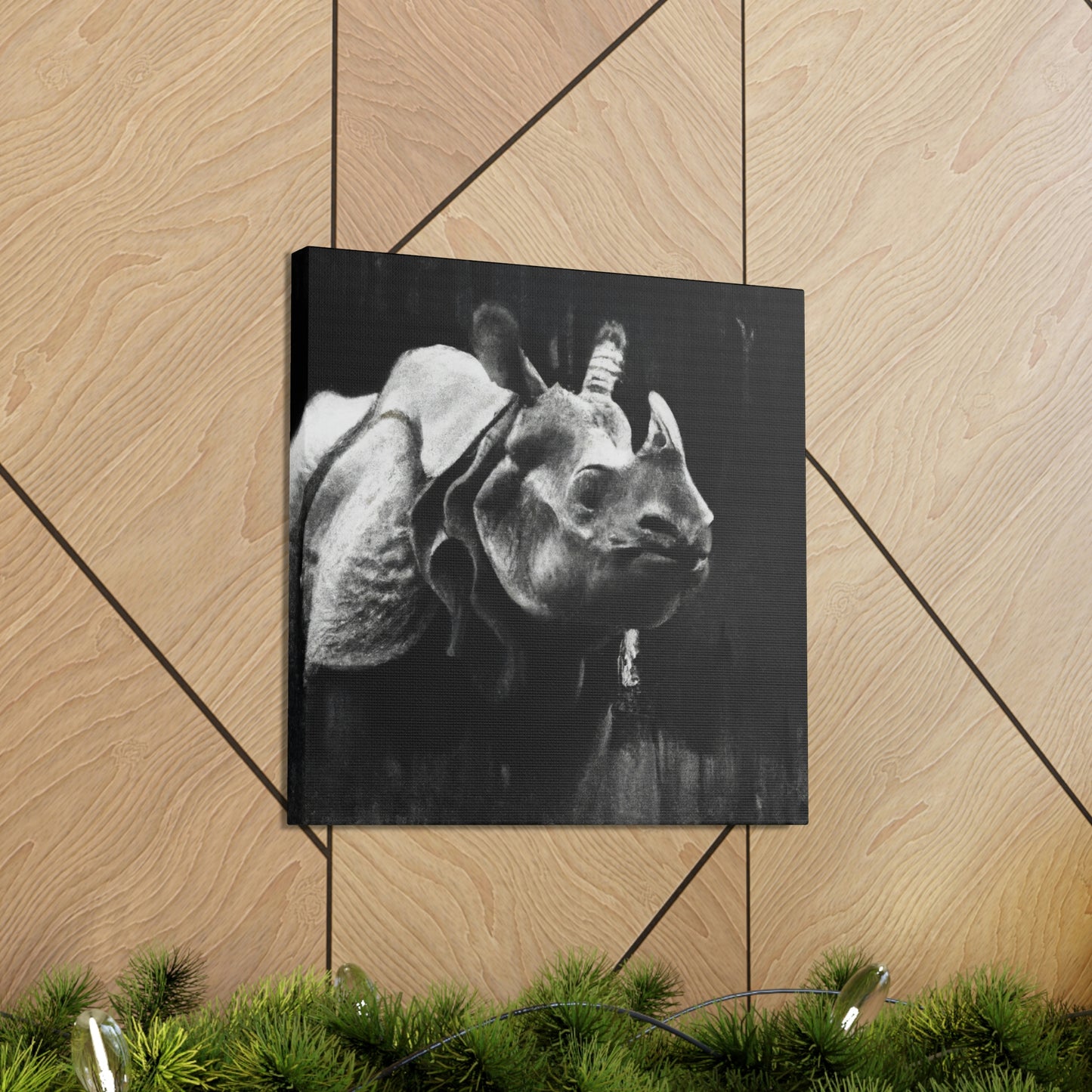 Rhino Majestic Splendor - Canvas