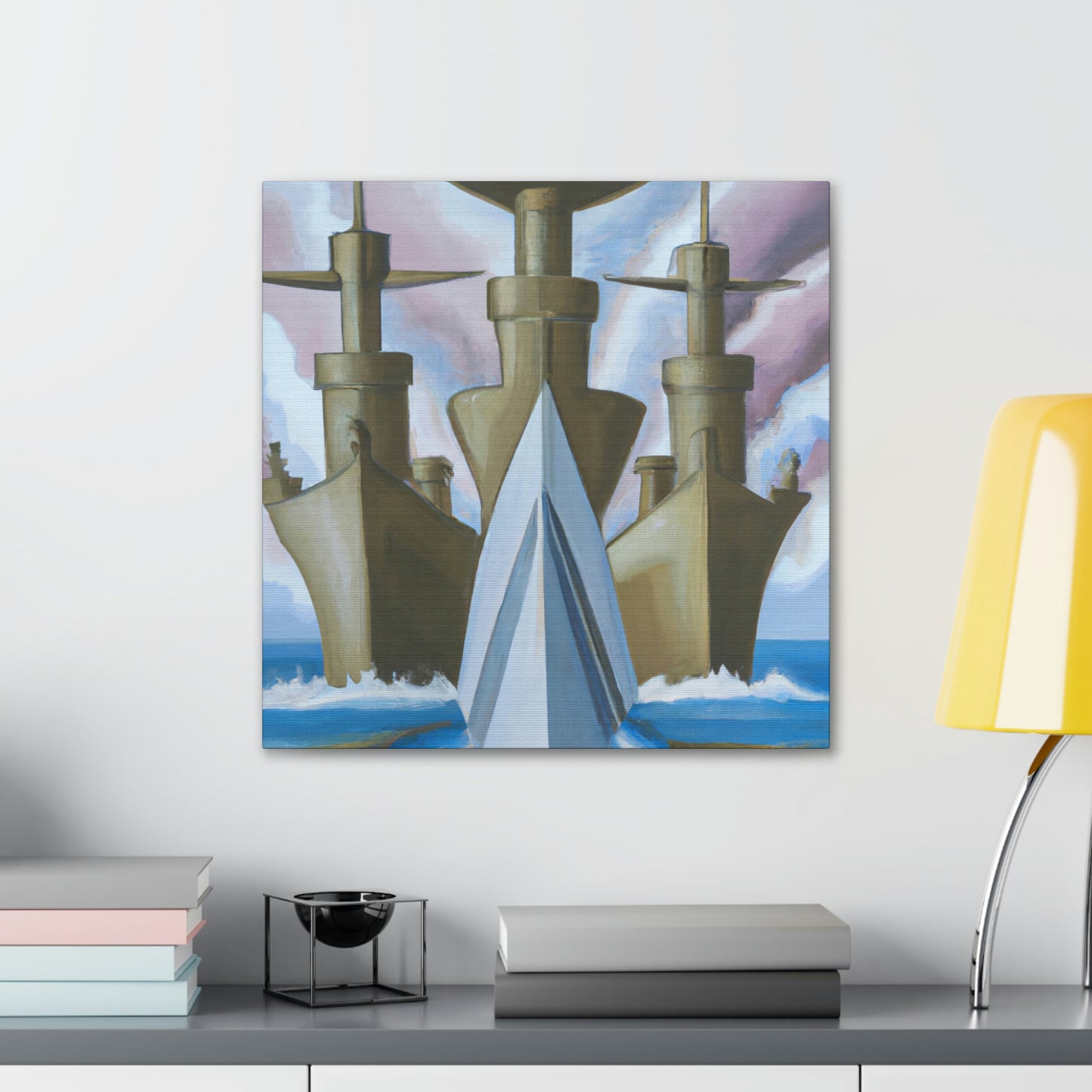 "Battleship in Dreamland" - Canvas