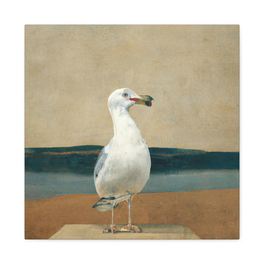 "Seagull Soaring High" - Canvas