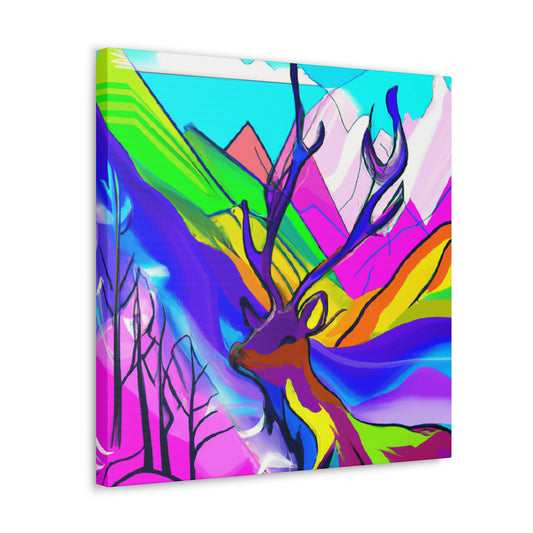 Deer in Fauve Hues - Canvas