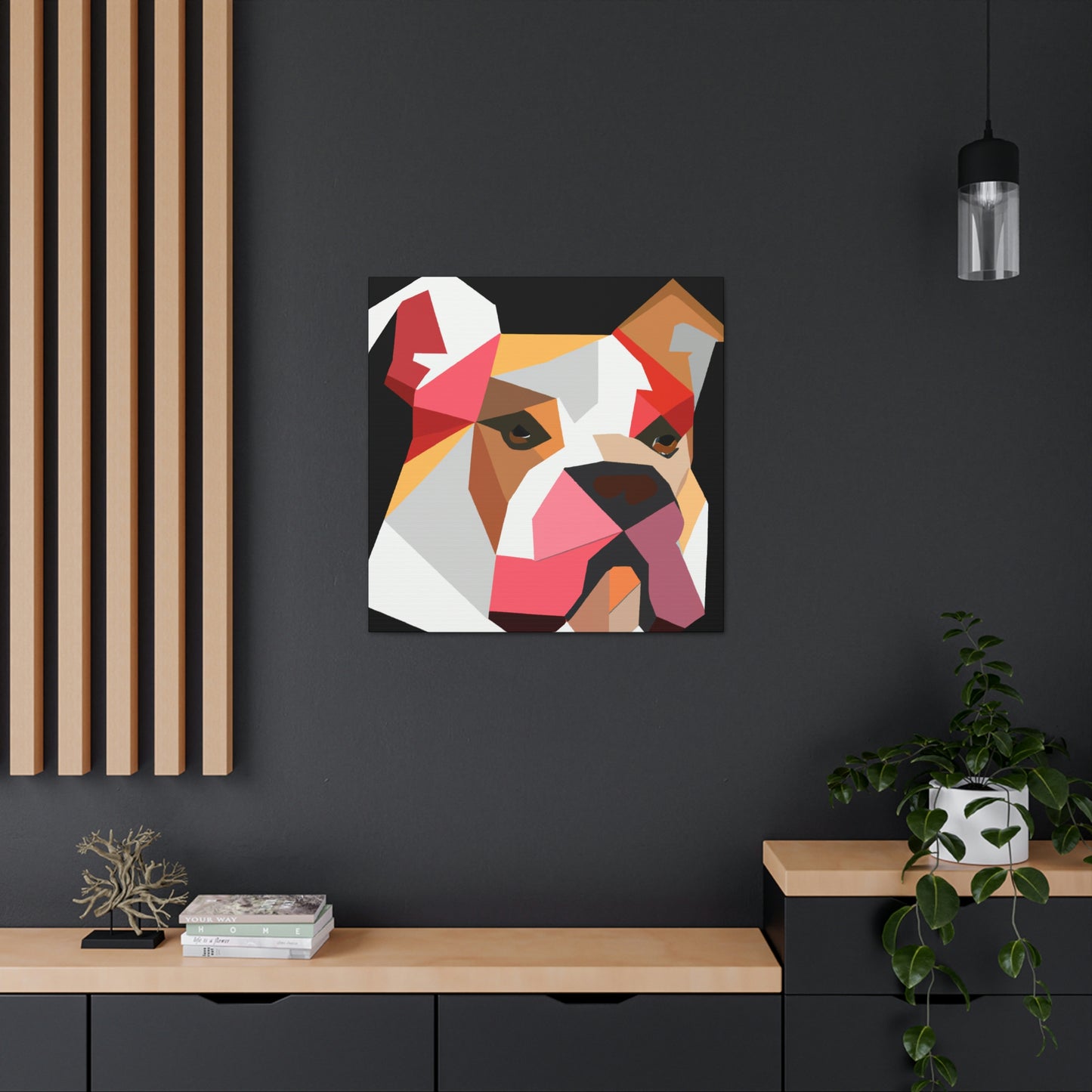 American Bulldog Minimalism - Canvas