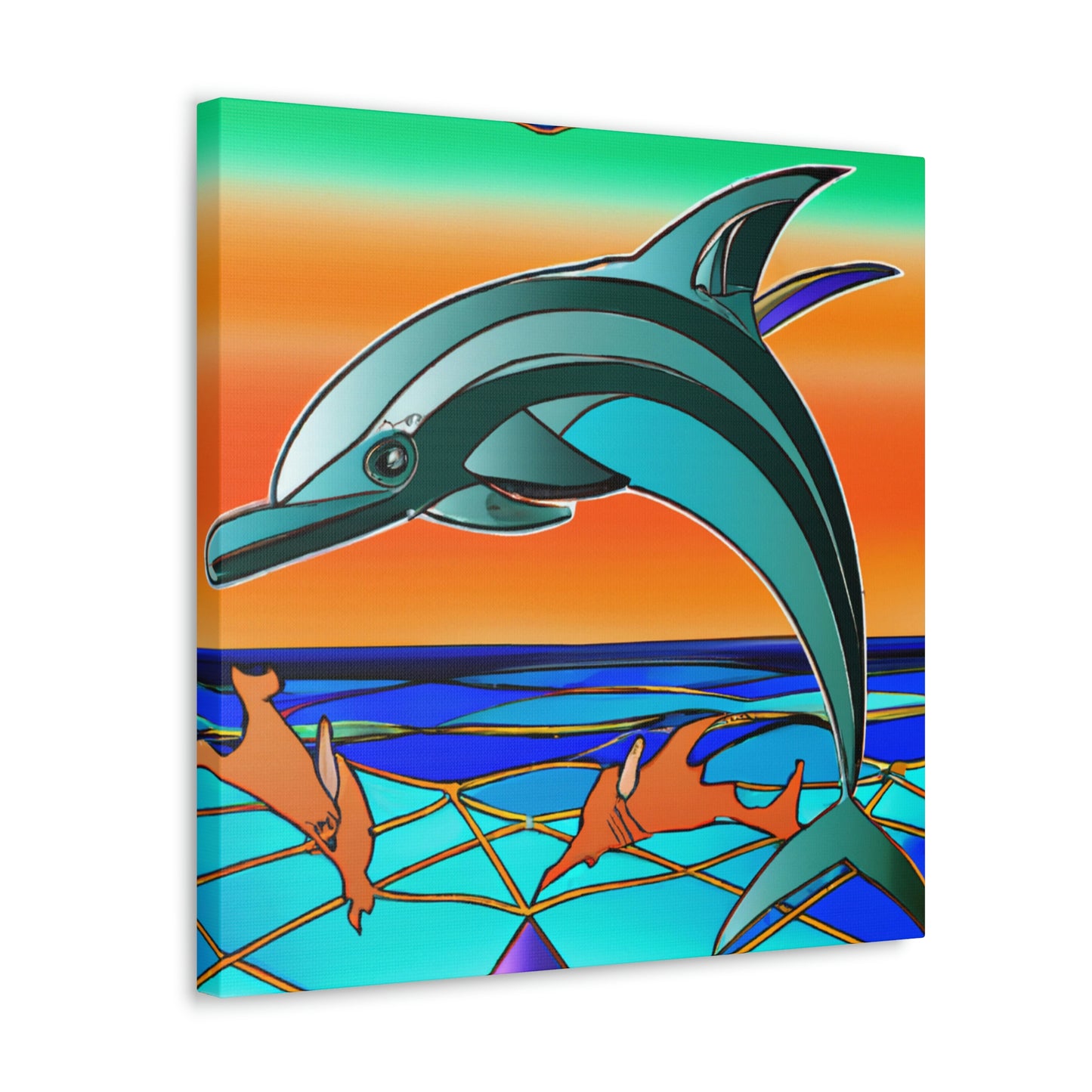 Gliding Dolphin Majesty - Canvas