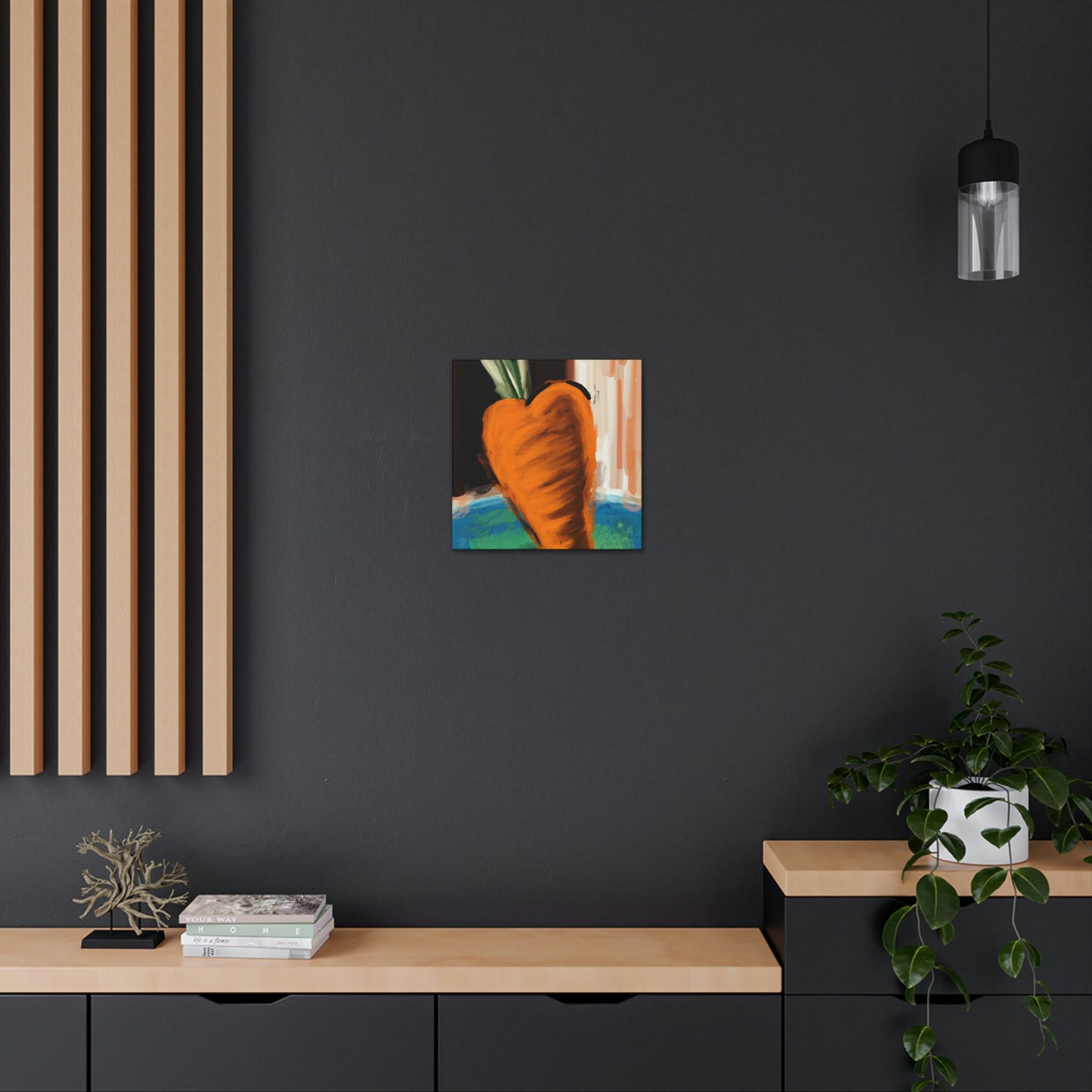 Carrot's Expressionist Glow - Canvas