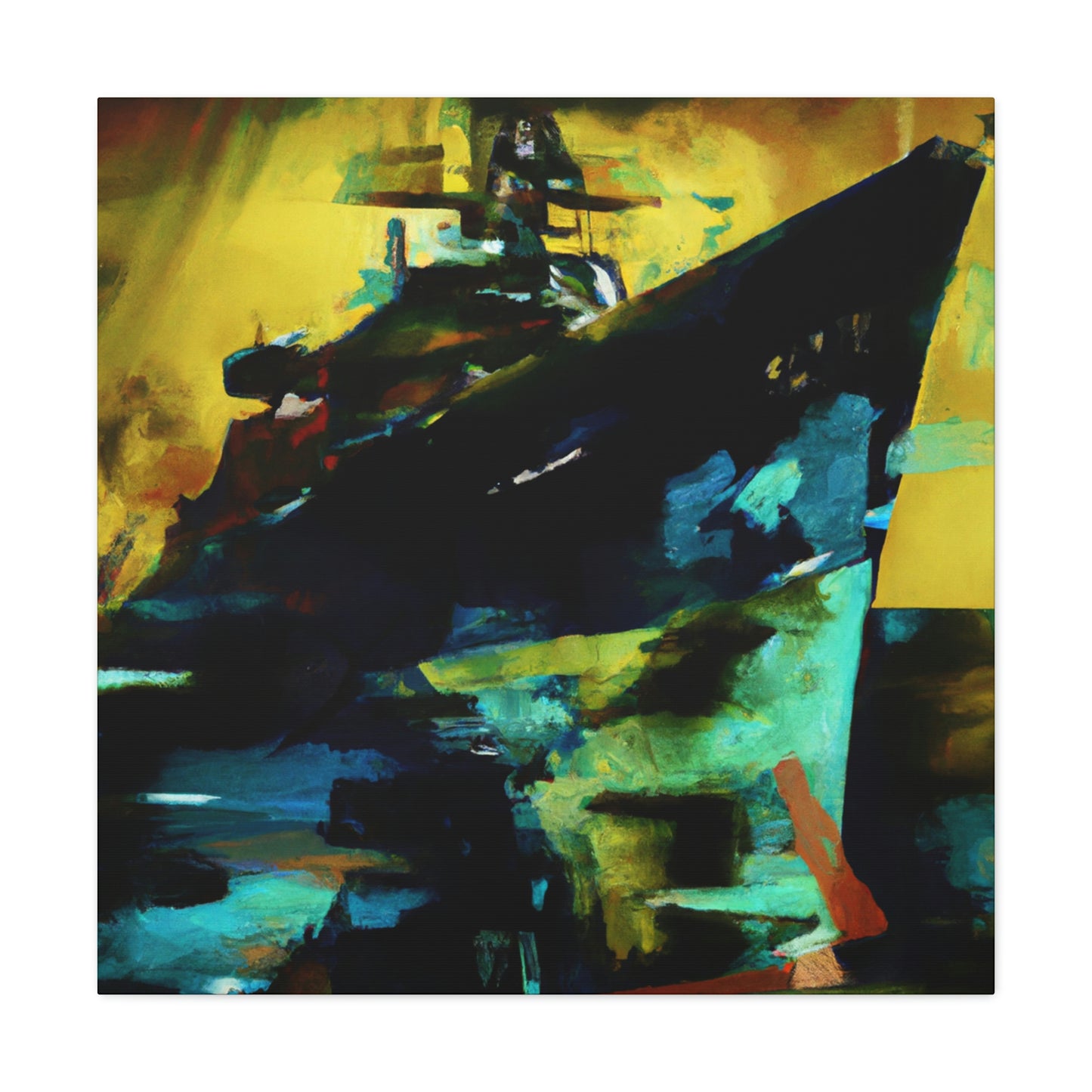 "Battleship at Dawn" - Canvas