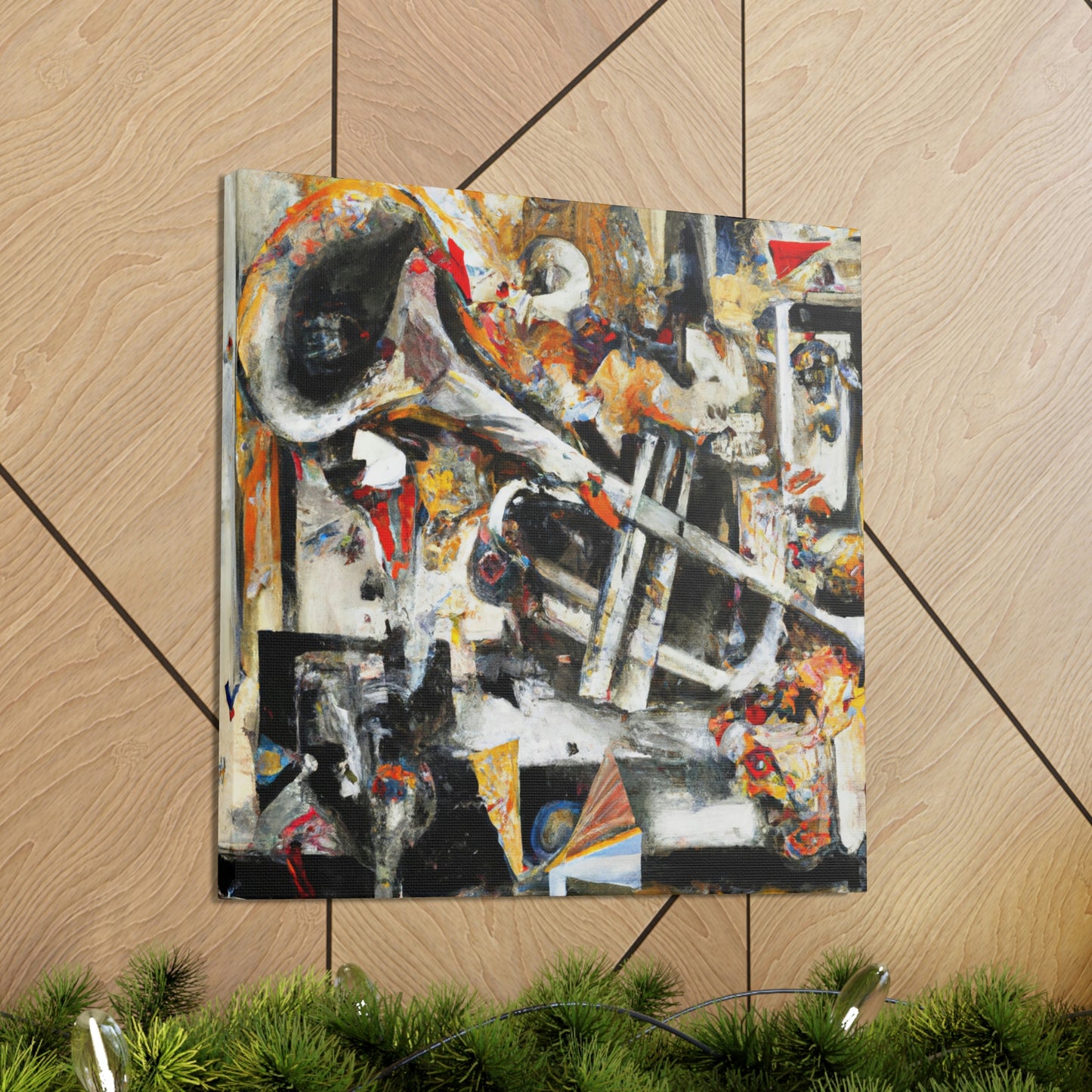 Trombone in Abstraction - Canvas