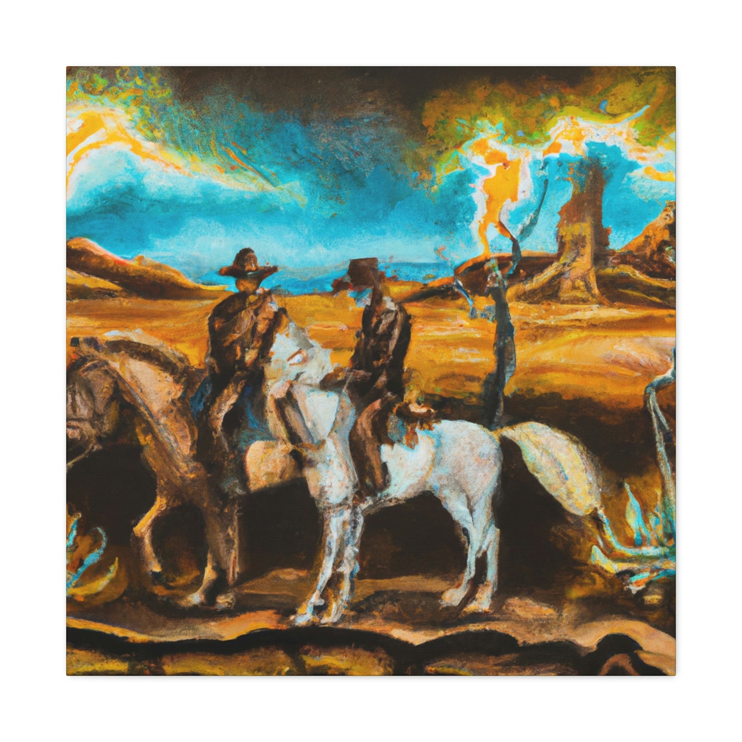 "Delightful Western Landscape" - Canvas