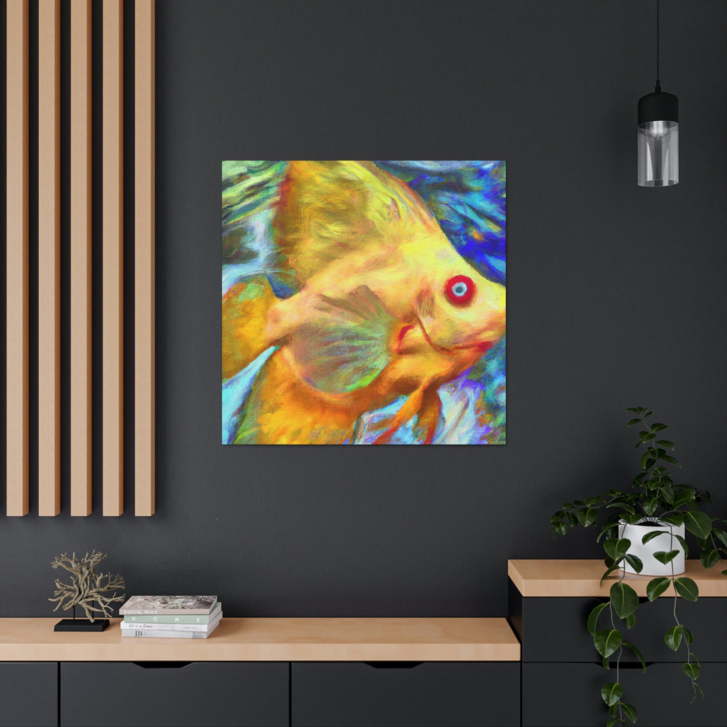 "Angelic Fish Dreamscape" - Canvas