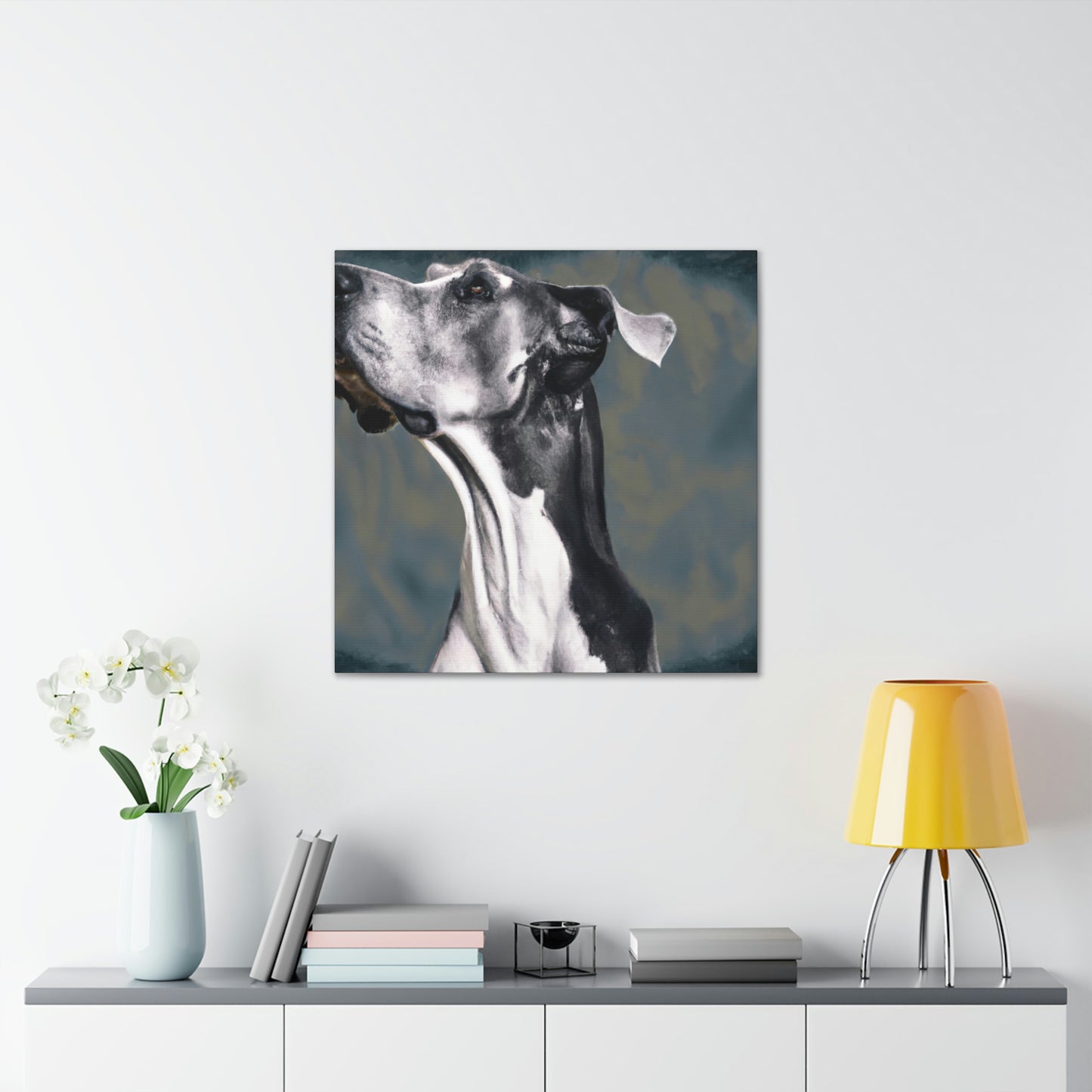 "Great Dane in Baroque" - Canvas