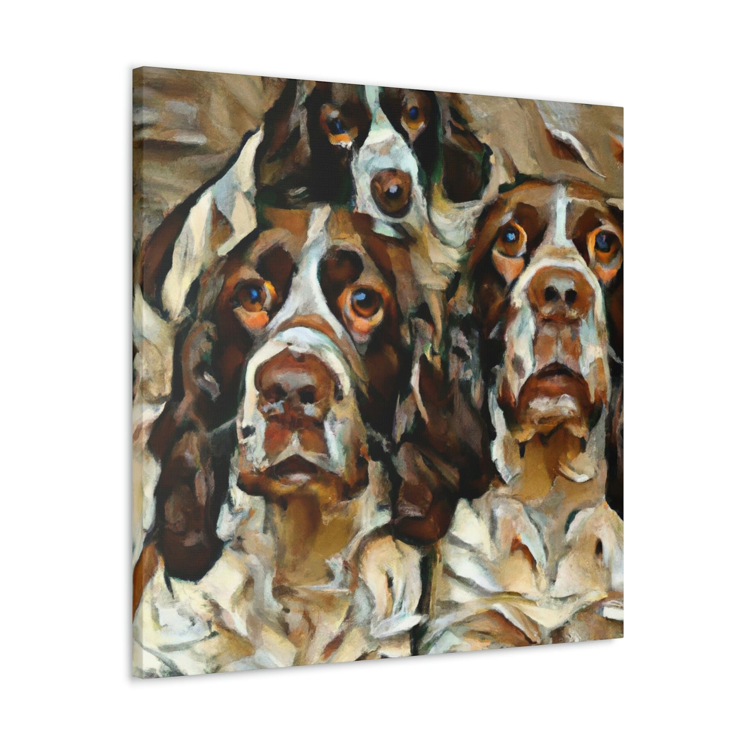 English Springer Watching - Canvas