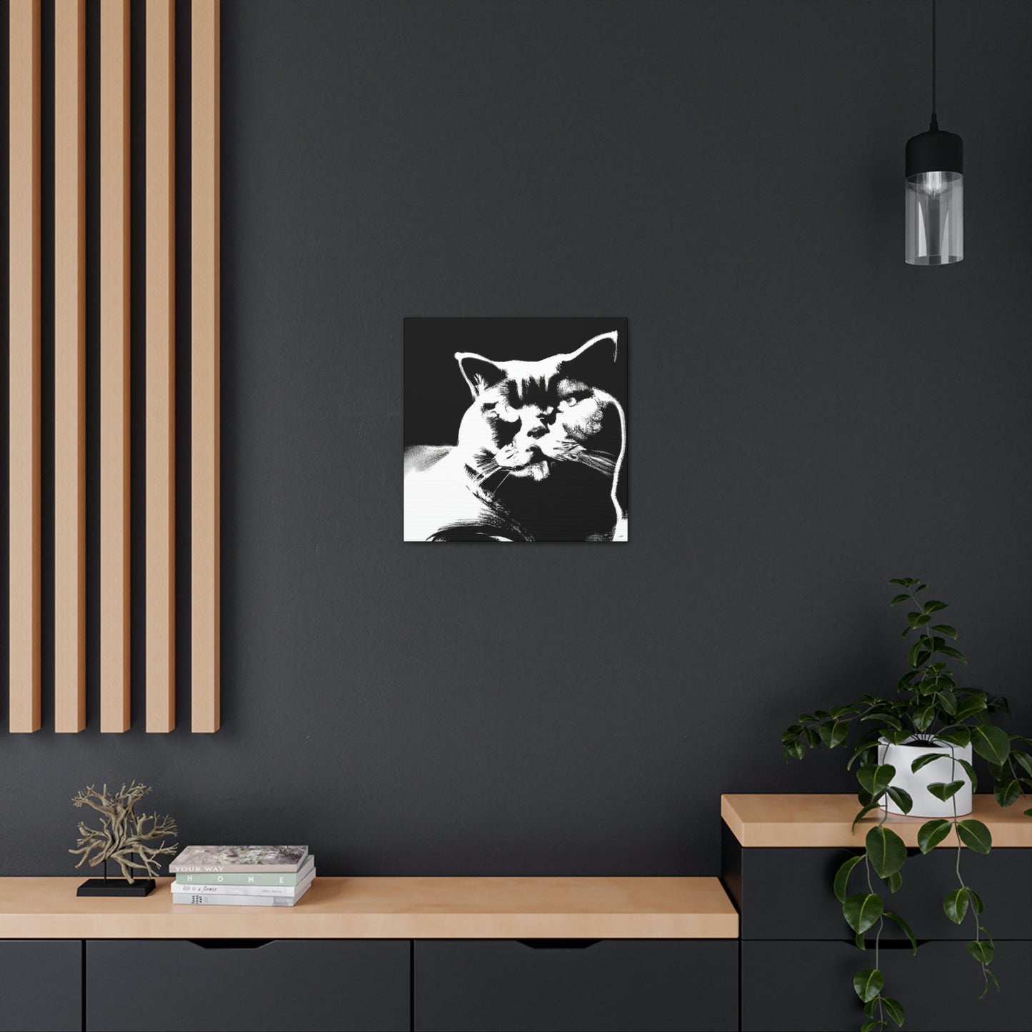 "Pop Britannia Cat Portrait" - Canvas