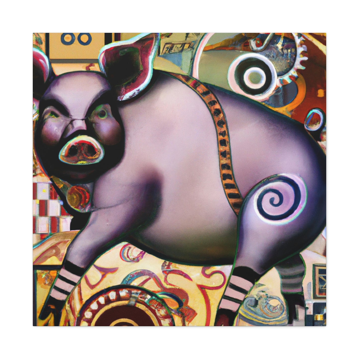 Pig of Affluence. - Canvas