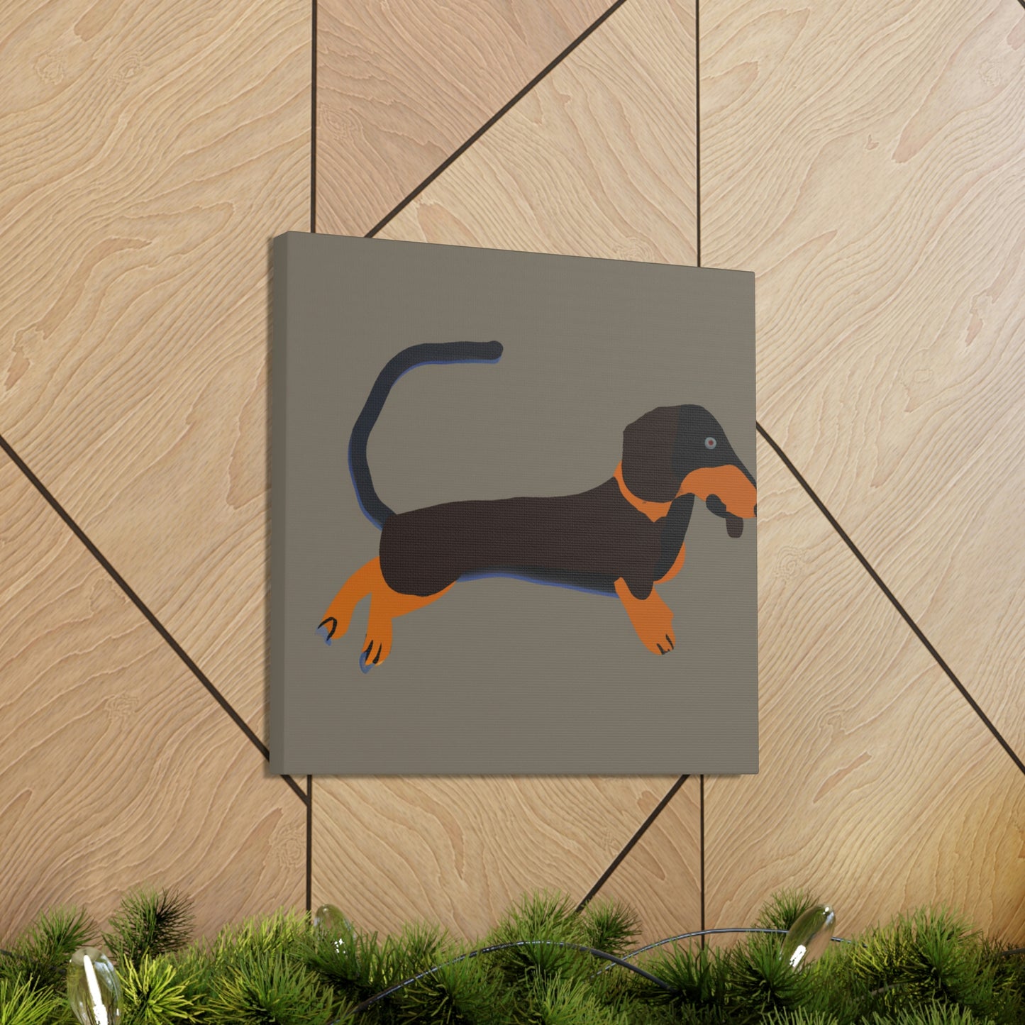 "Dachshund in Minimalism" - Canvas