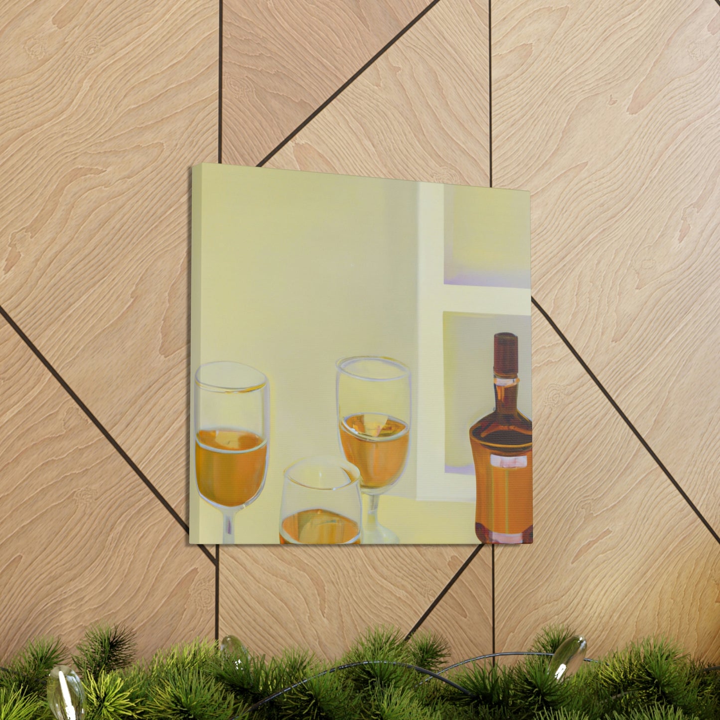 "Alcoholic Art Reflection" - Canvas