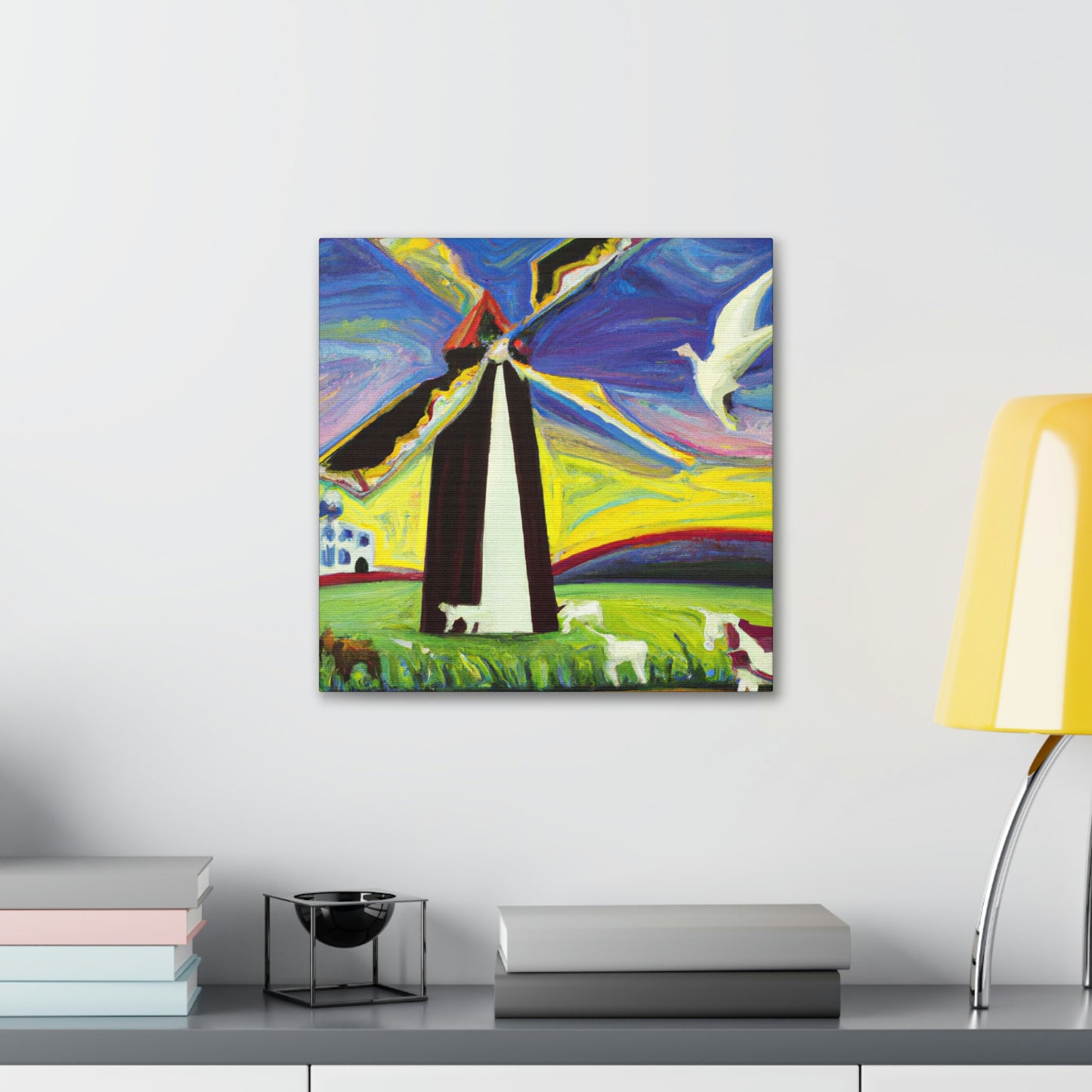 "Windmill in Dreamland" - Canvas