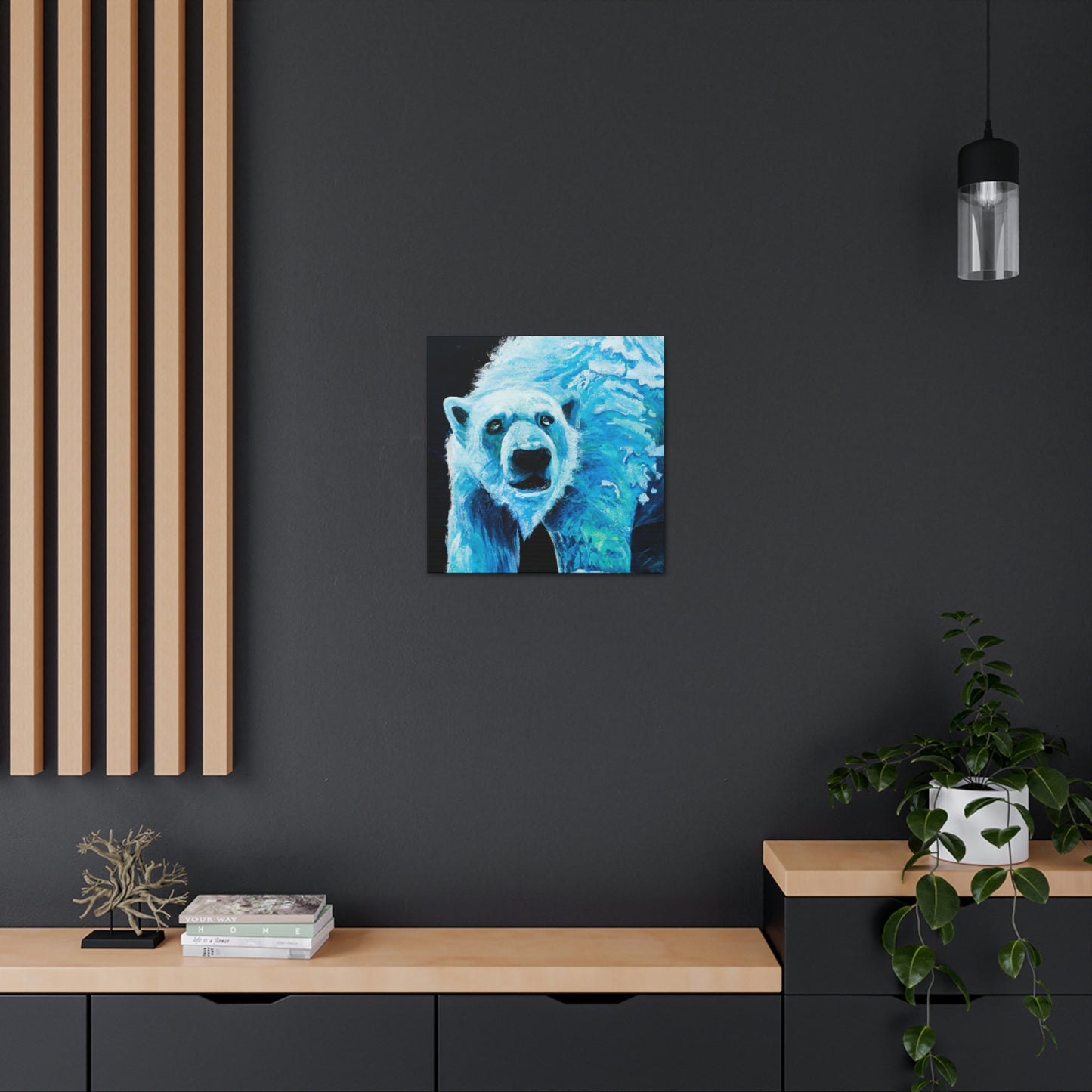 Polar Bear's Embrace - Canvas